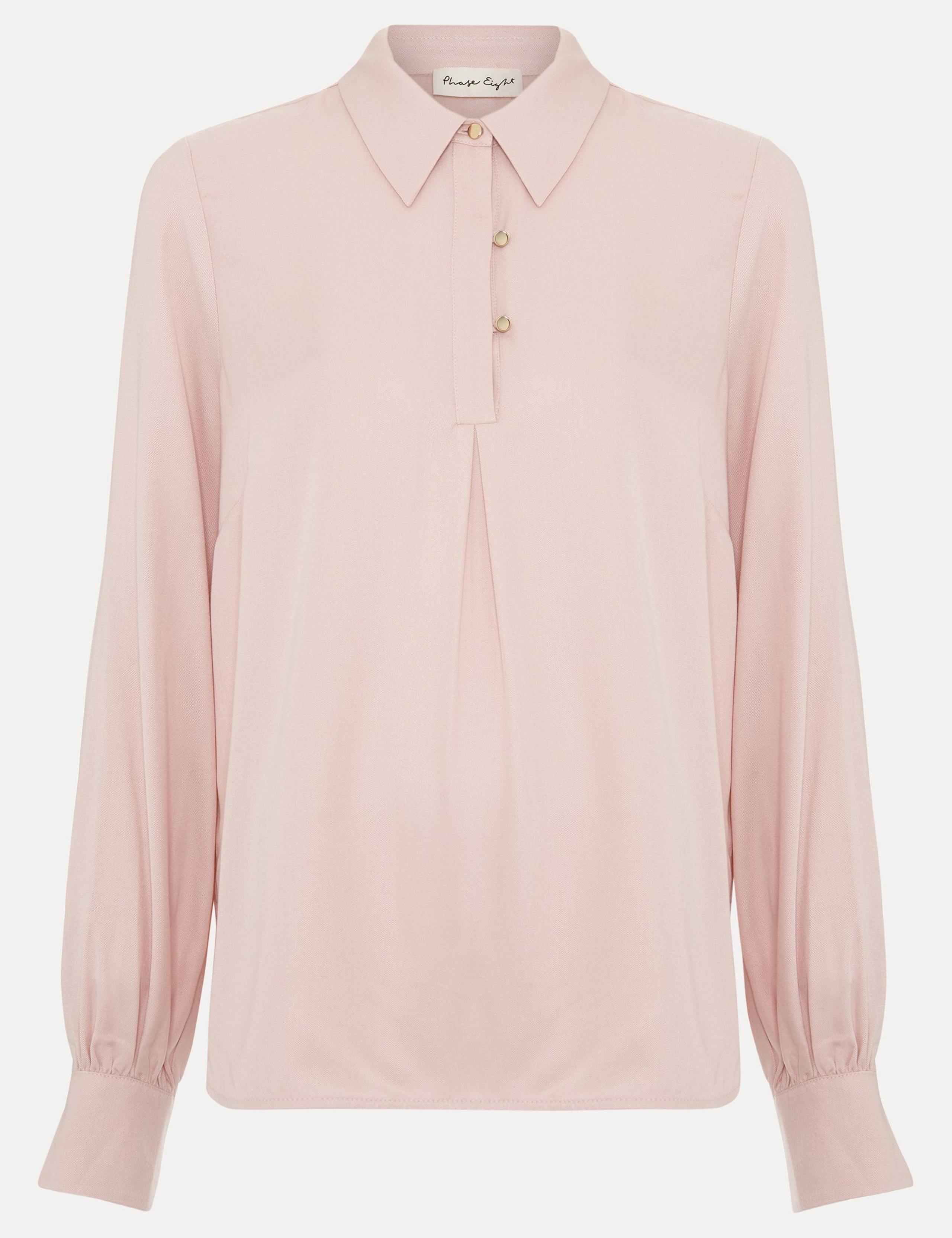 Collared Blouson Sleeve Shirt 2 of 7
