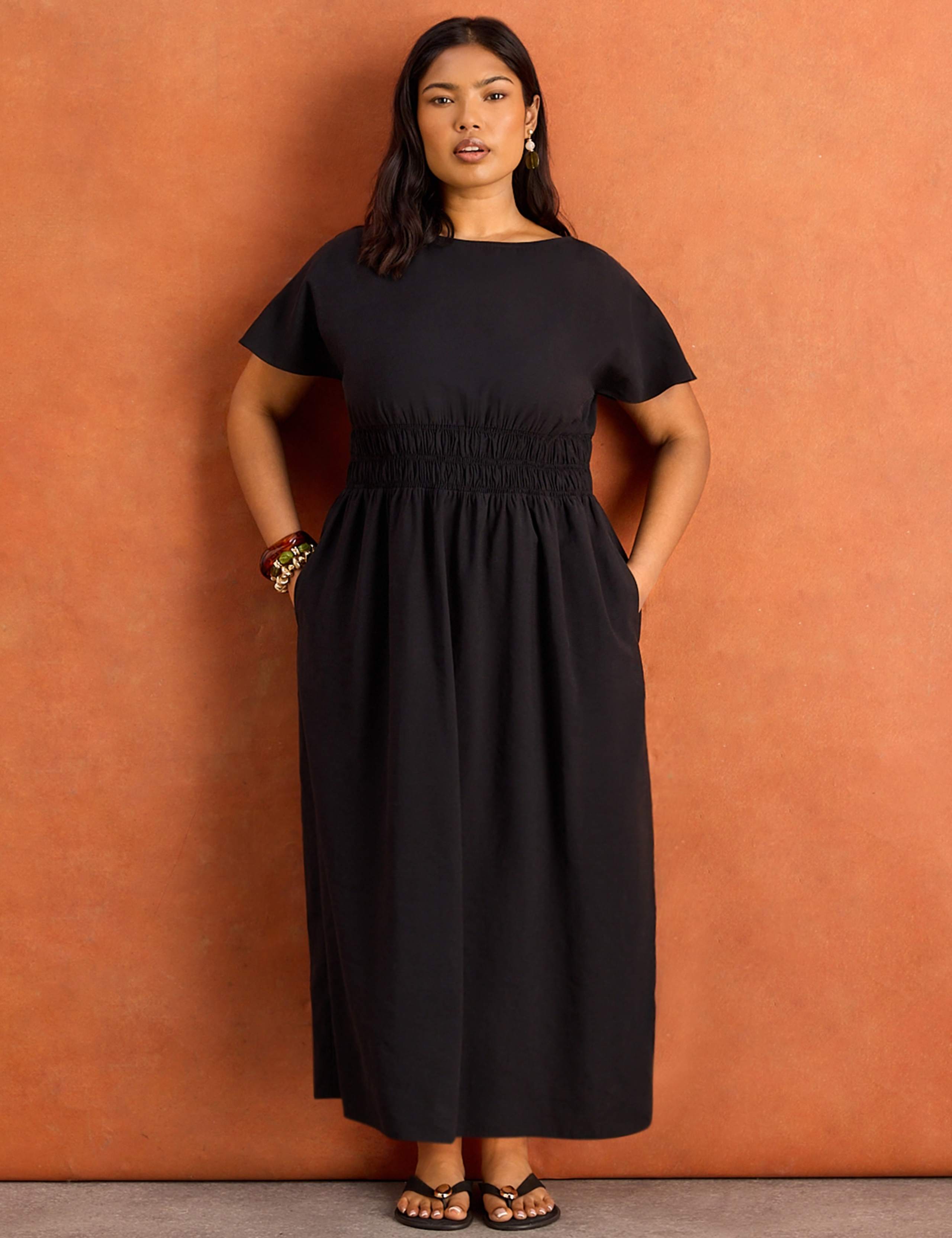 Slash Neck Midaxi Waisted Dress 4 of 5