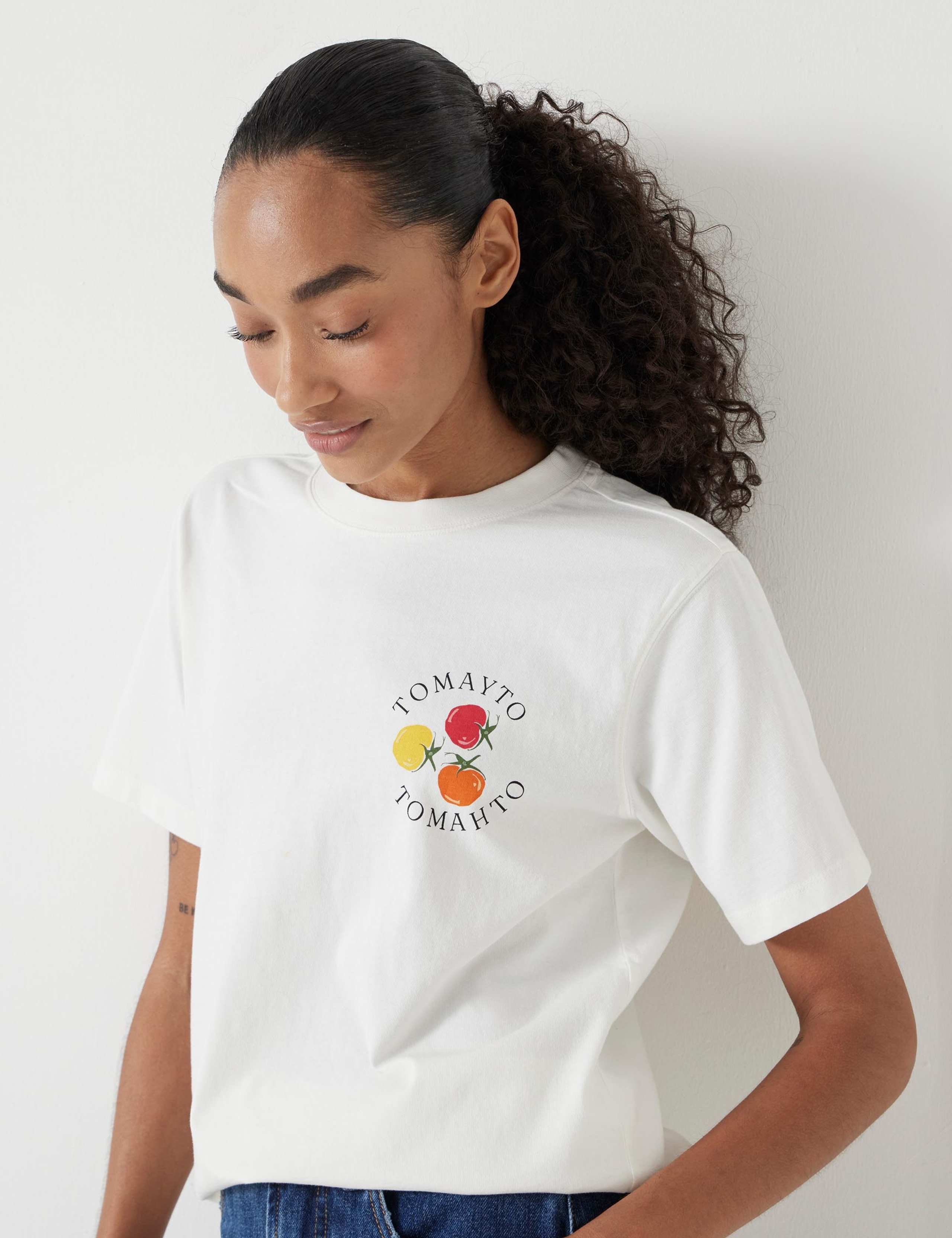 Pure Cotton Tomayto Tomahto Graphic T-Shirt 3 of 5