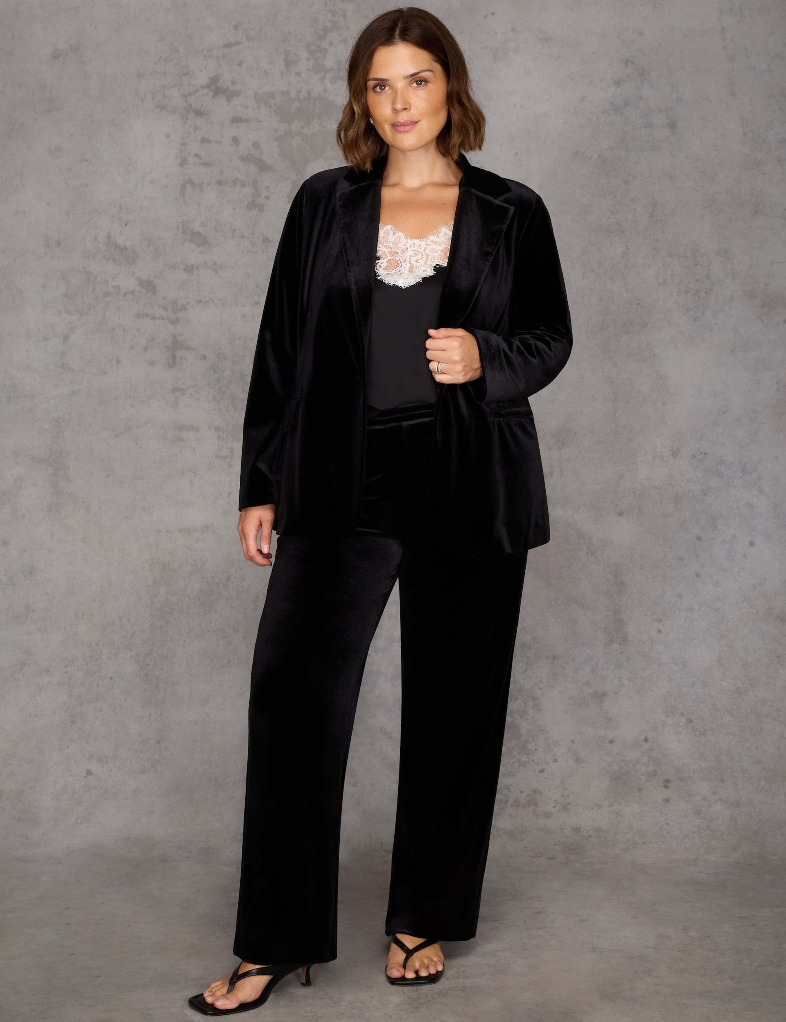 Velvet Tailored Blazer 2 of 2