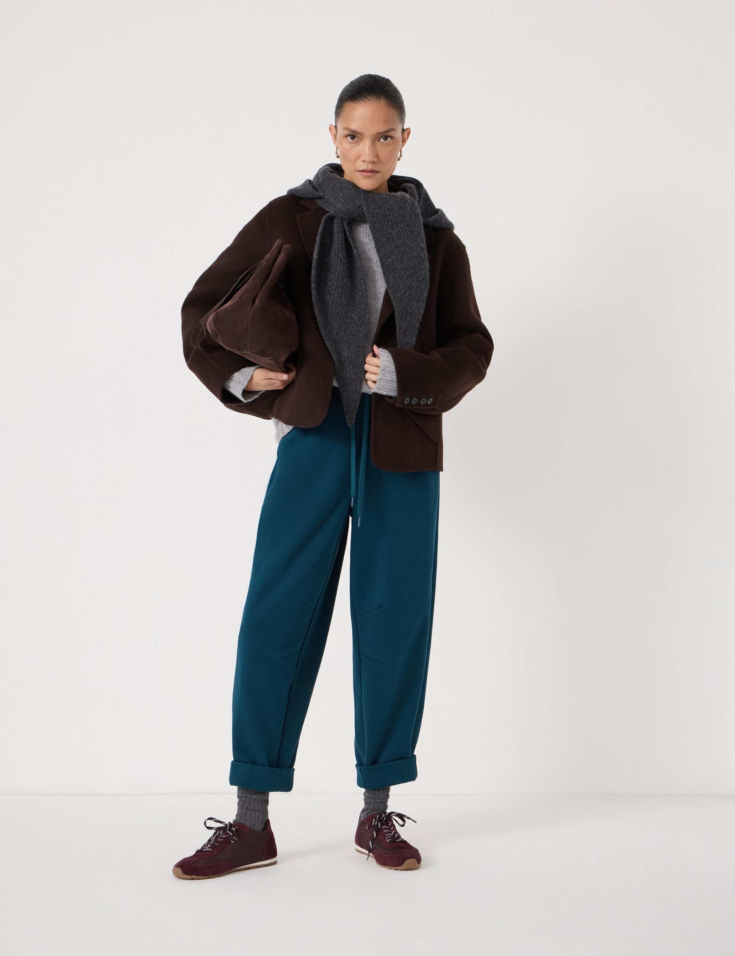 Cotton Rich Barrel Leg Joggers 1 of 5