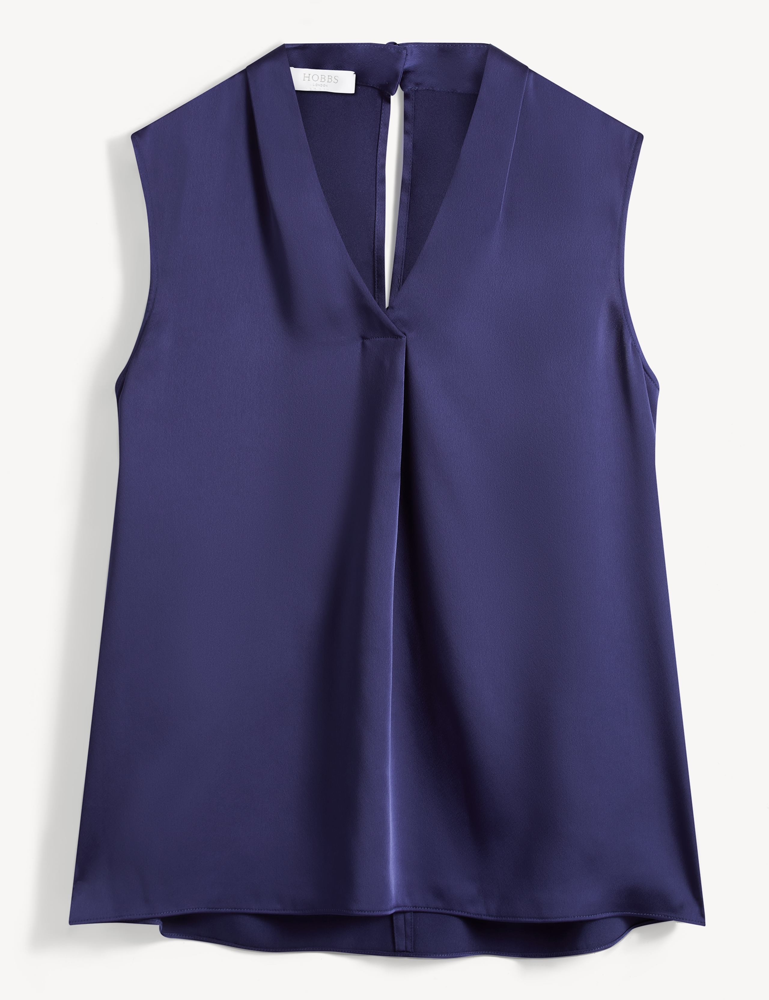 Satin V-Neck Pleat Detail Blouse 2 of 5