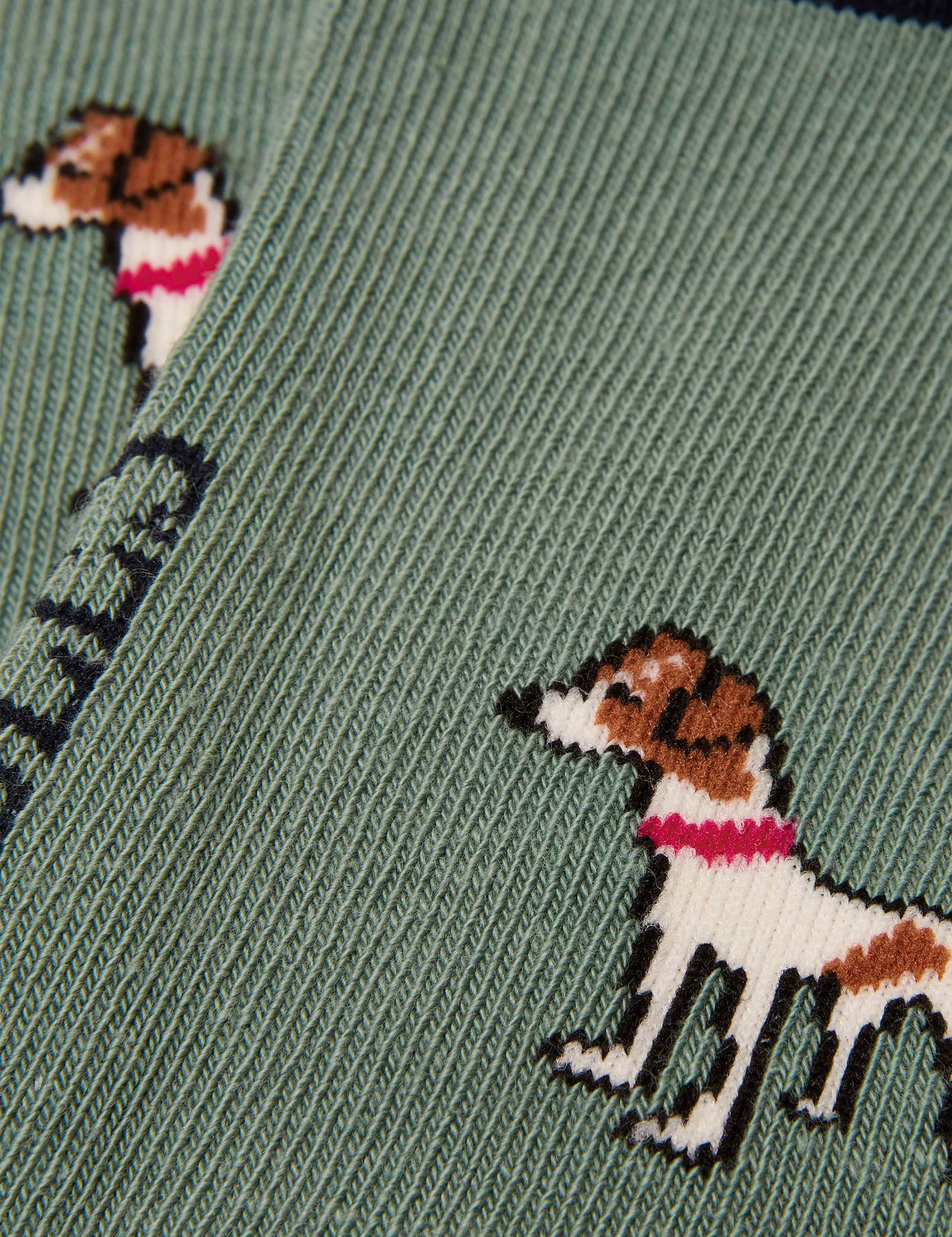 2pk Cotton Rich Dog Polka Dot Socks 2 of 3