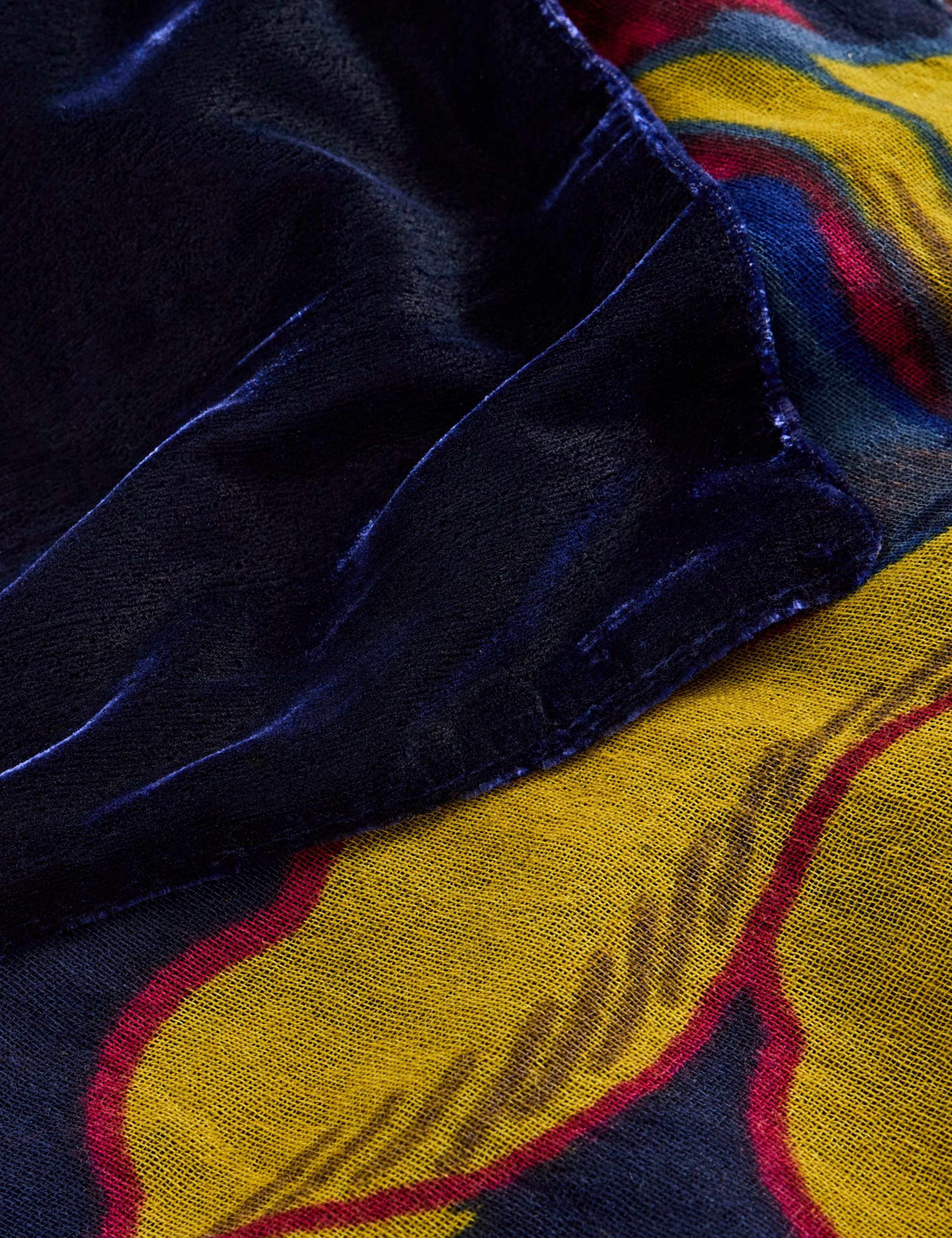 Velvet Floral Scarf 3 of 3