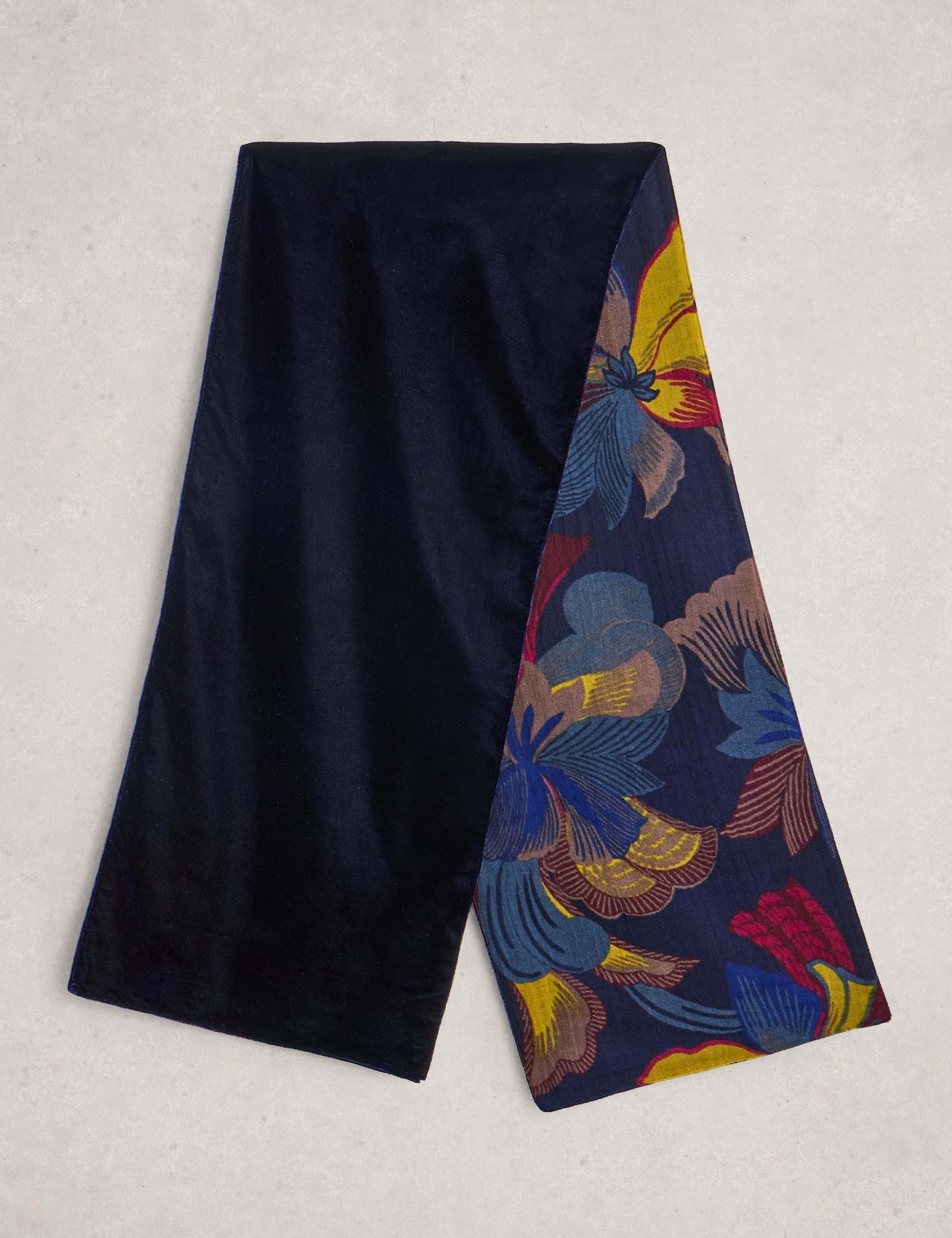 Velvet Floral Scarf 2 of 3