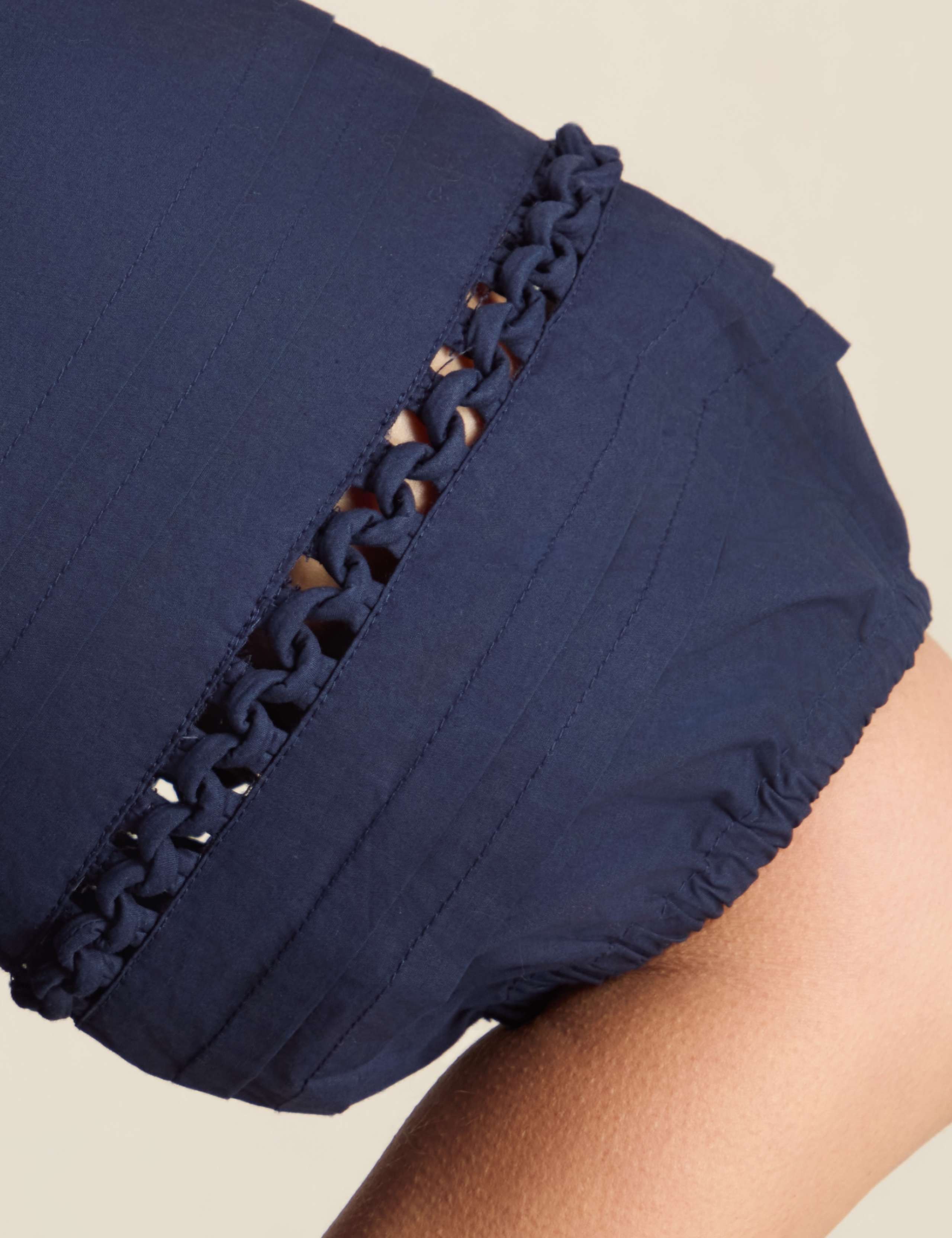 Pure Cotton Puff Sleeve Midaxi Tea Dress 4 of 5