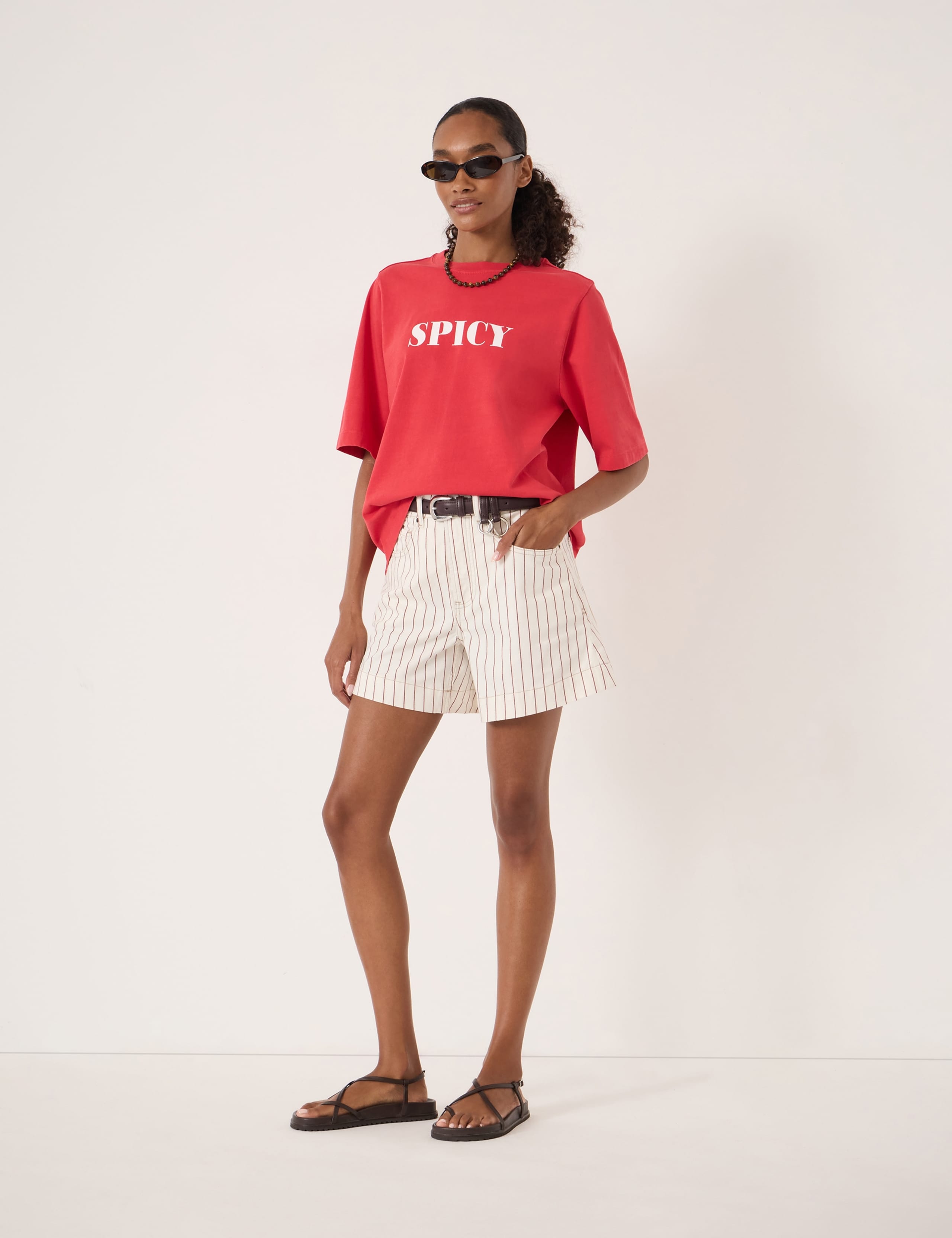 Pure Cotton Spicy Graphic Boxy T-Shirt 5 of 5