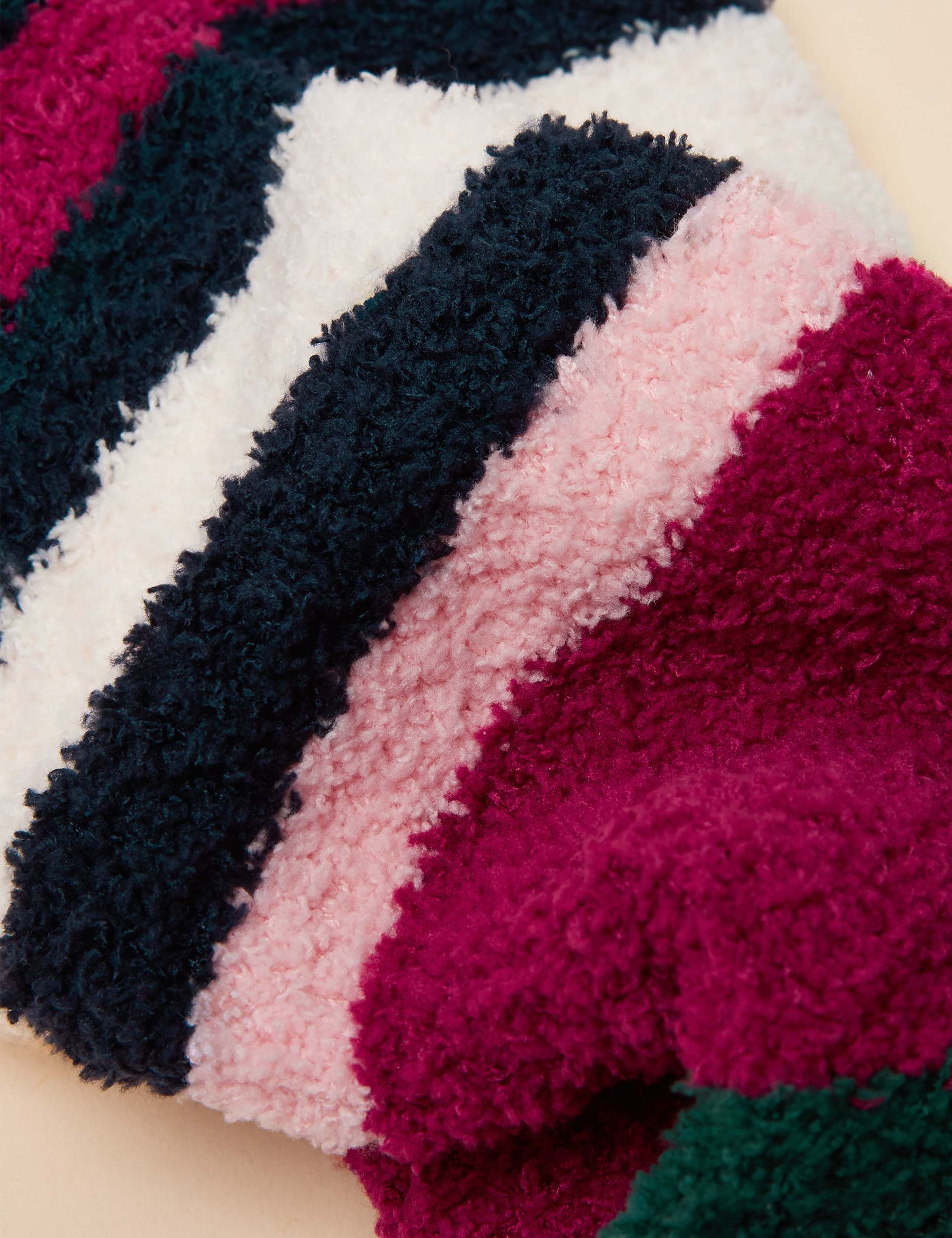 Striped Fluffy Socks 2 of 3