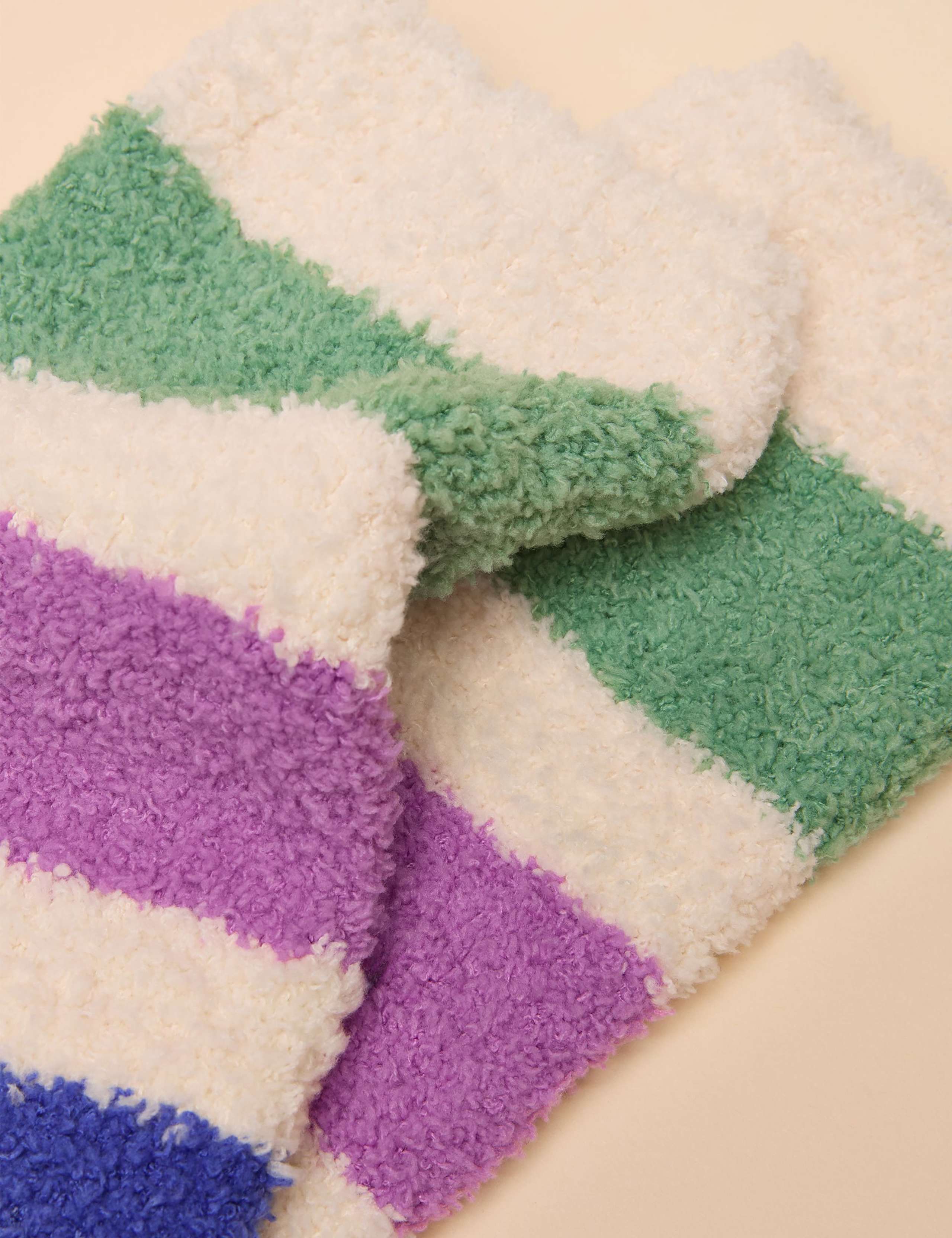 Striped Fluffy Socks 2 of 3