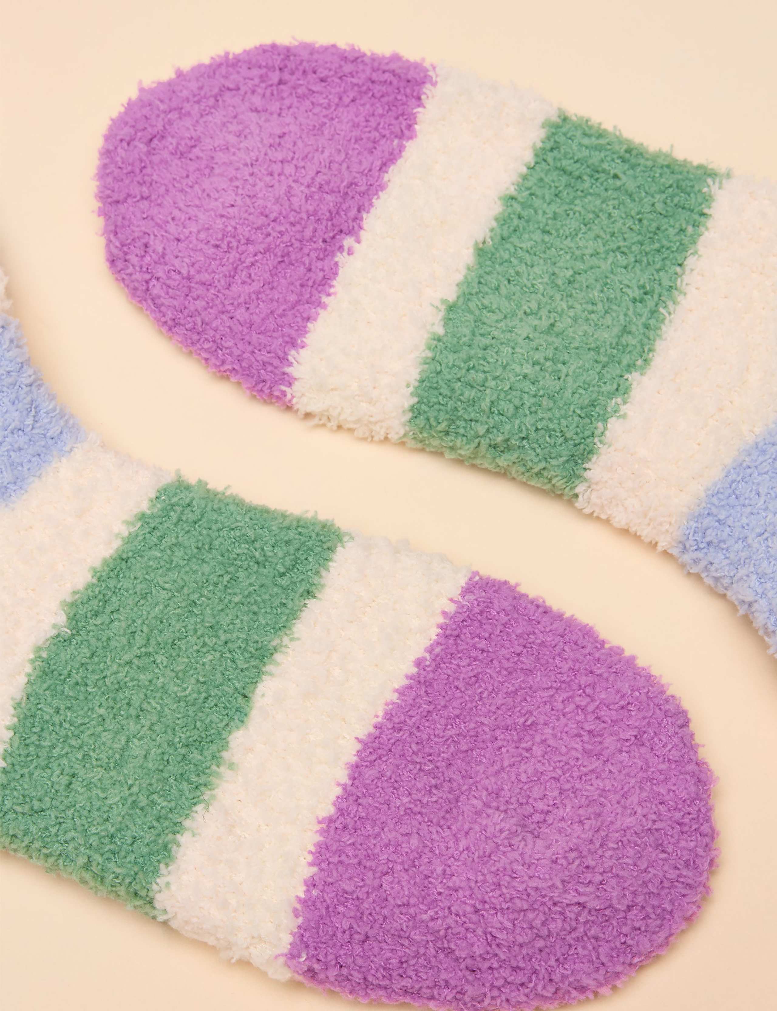 Striped Fluffy Socks 3 of 3