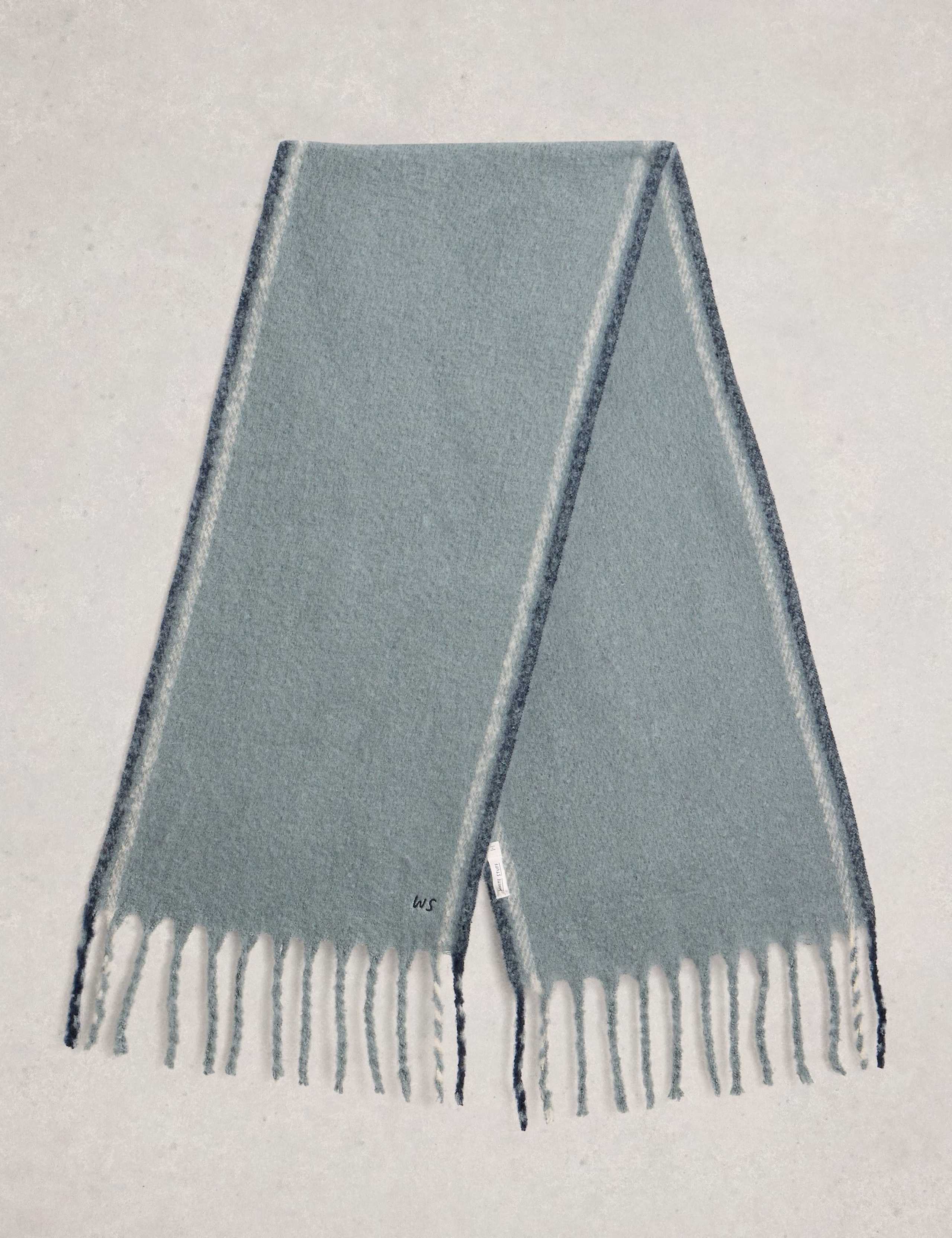 Printed Brushed Tassel Scarf 2 of 3