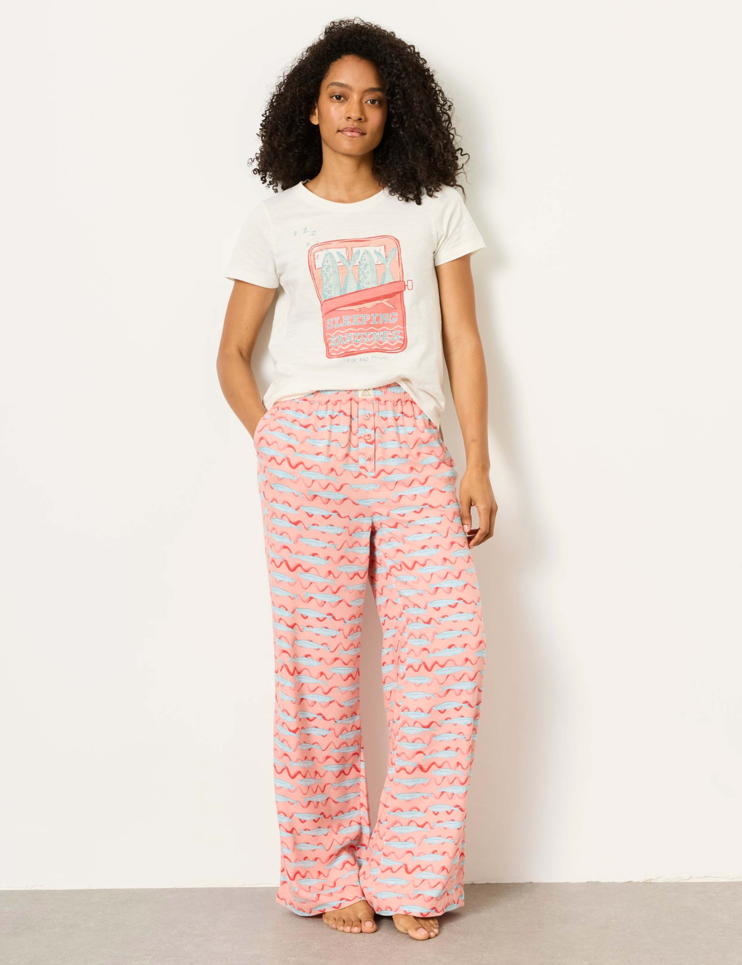 Fish Print Pyjama Bottoms 3 of 6