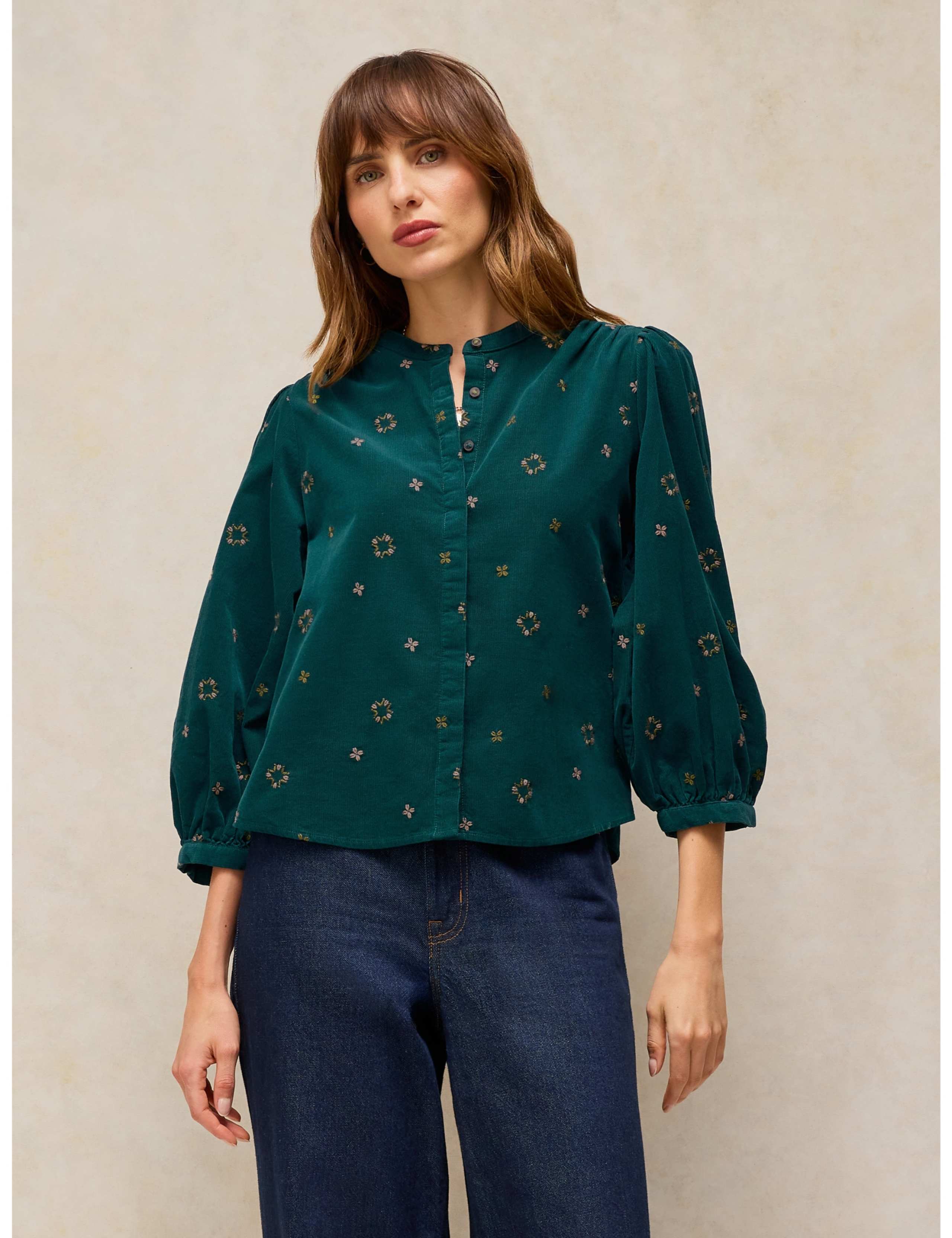 Lana Cord Embroidered Top 1 of 6