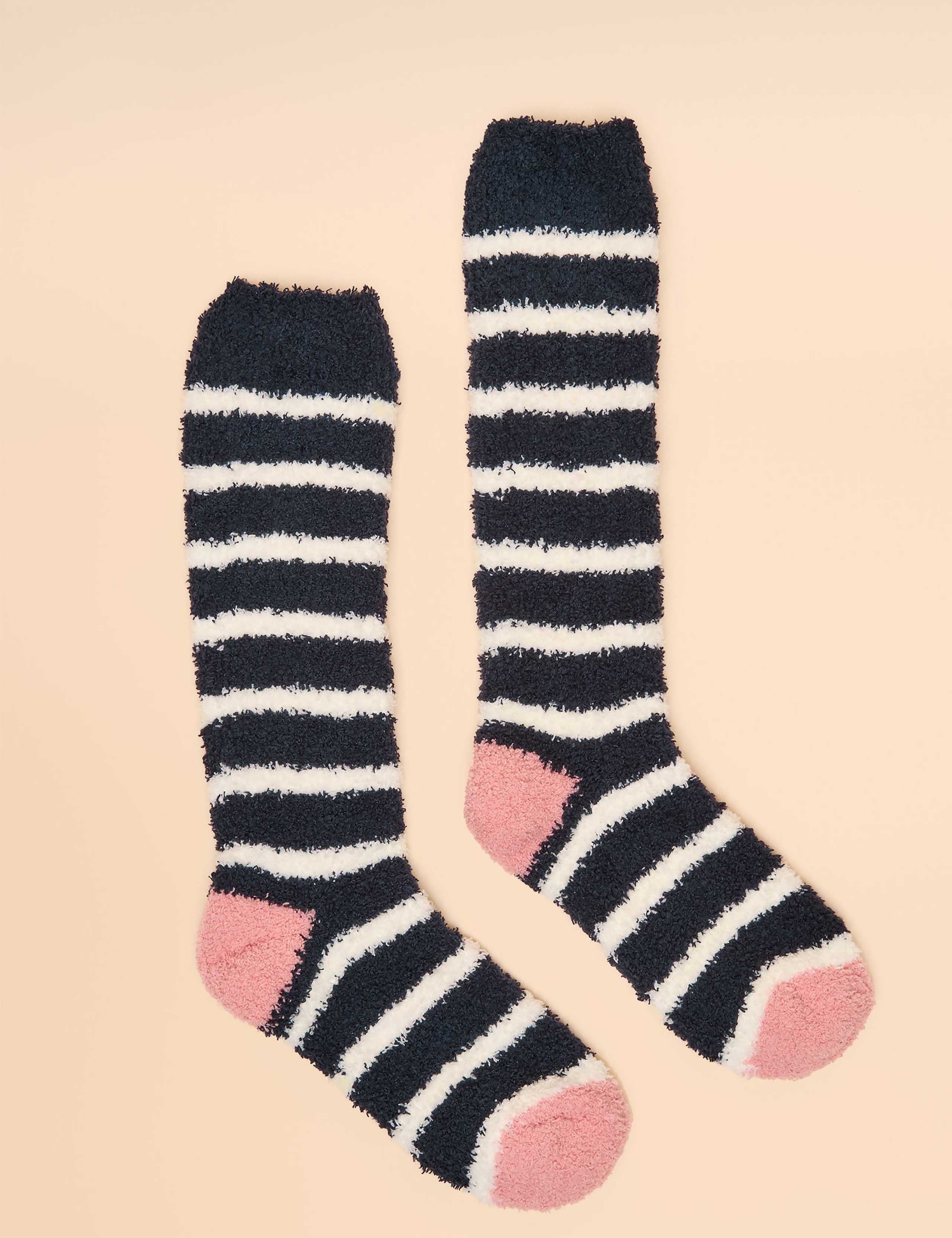 Striped Fluffy Socks 1 of 3