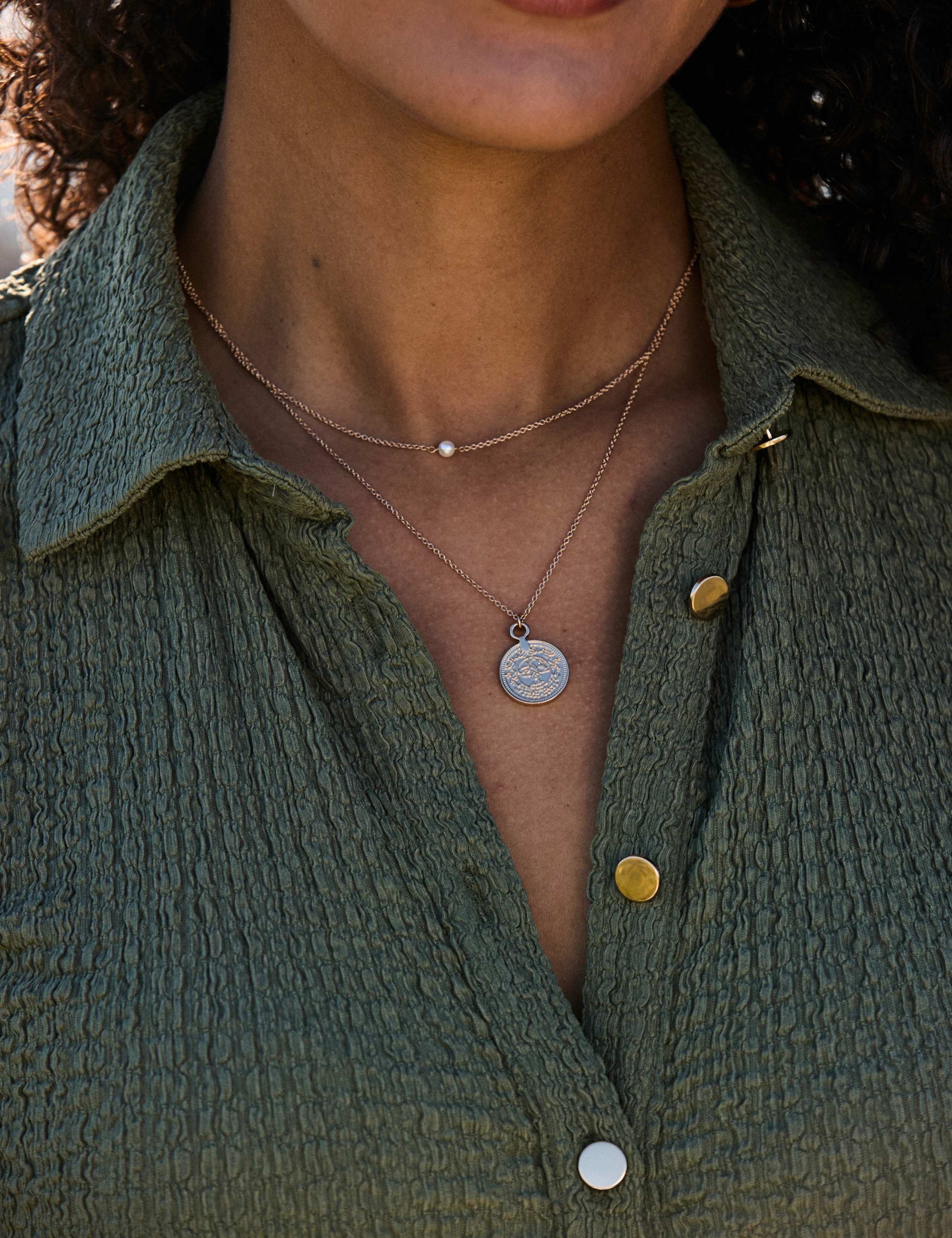 Textured Ruched Button Through Midi Shirt Dress 8 of 8