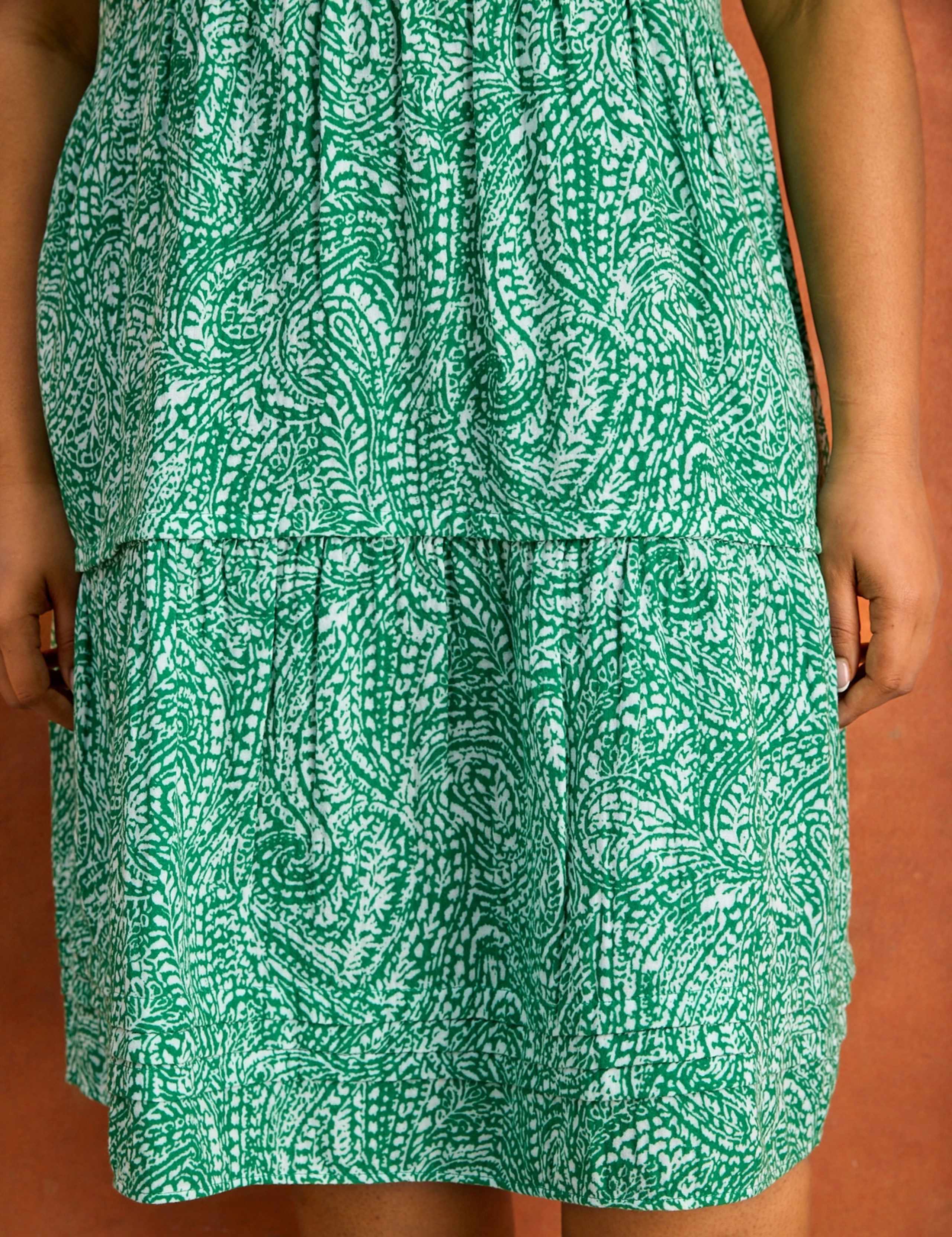 Pure Cotton Printed Knee Length Tiered Dress 5 of 5