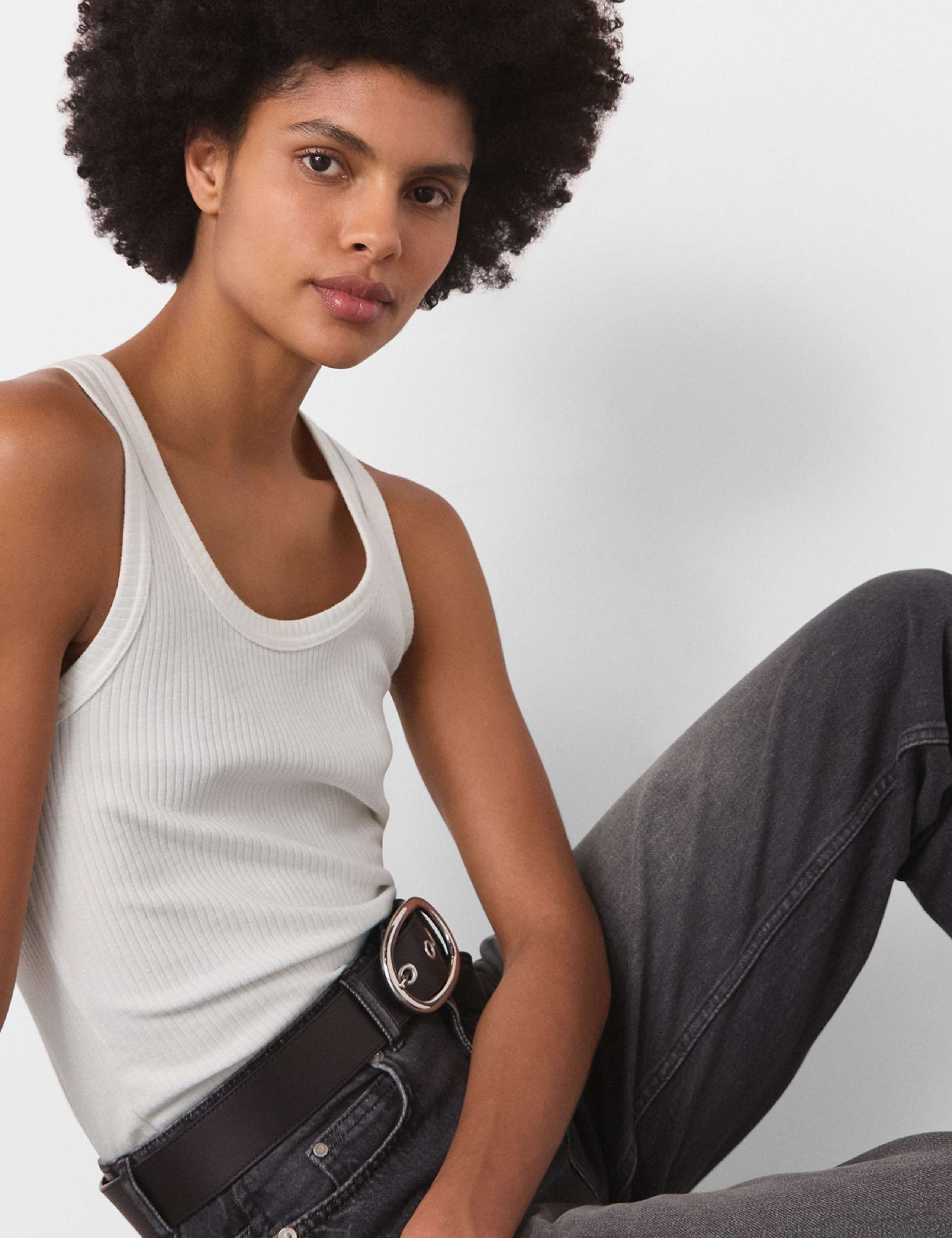 High Waisted Barrel Ankle Grazer Jeans 4 of 8