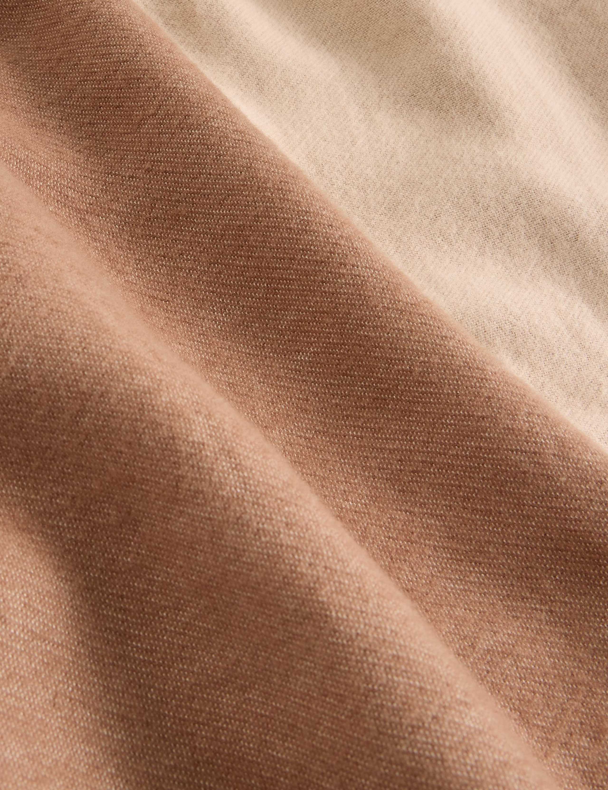 Cotton Rich Brushed Fringed Scarf 3 of 3