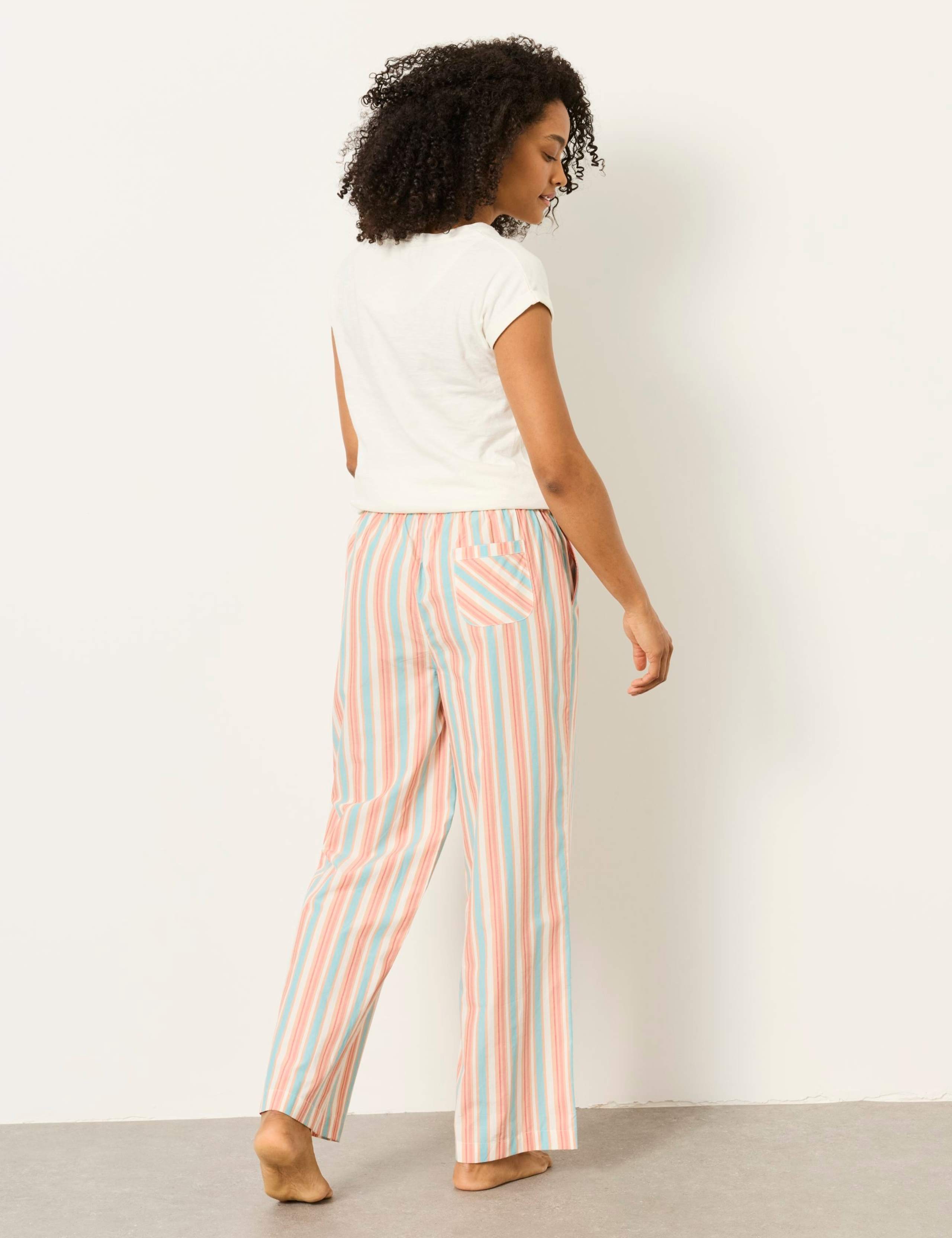 Pure Cotton Sardine Striped Pyjama Set 5 of 7