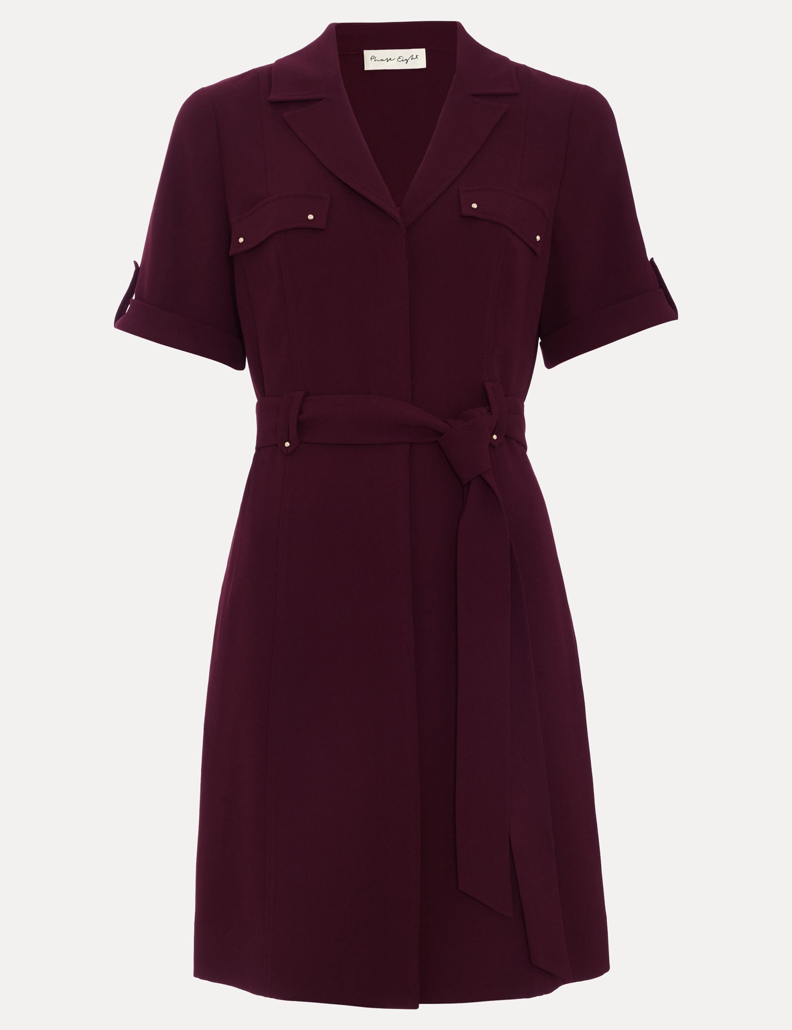 Belted Mini Utility Dress 2 of 5