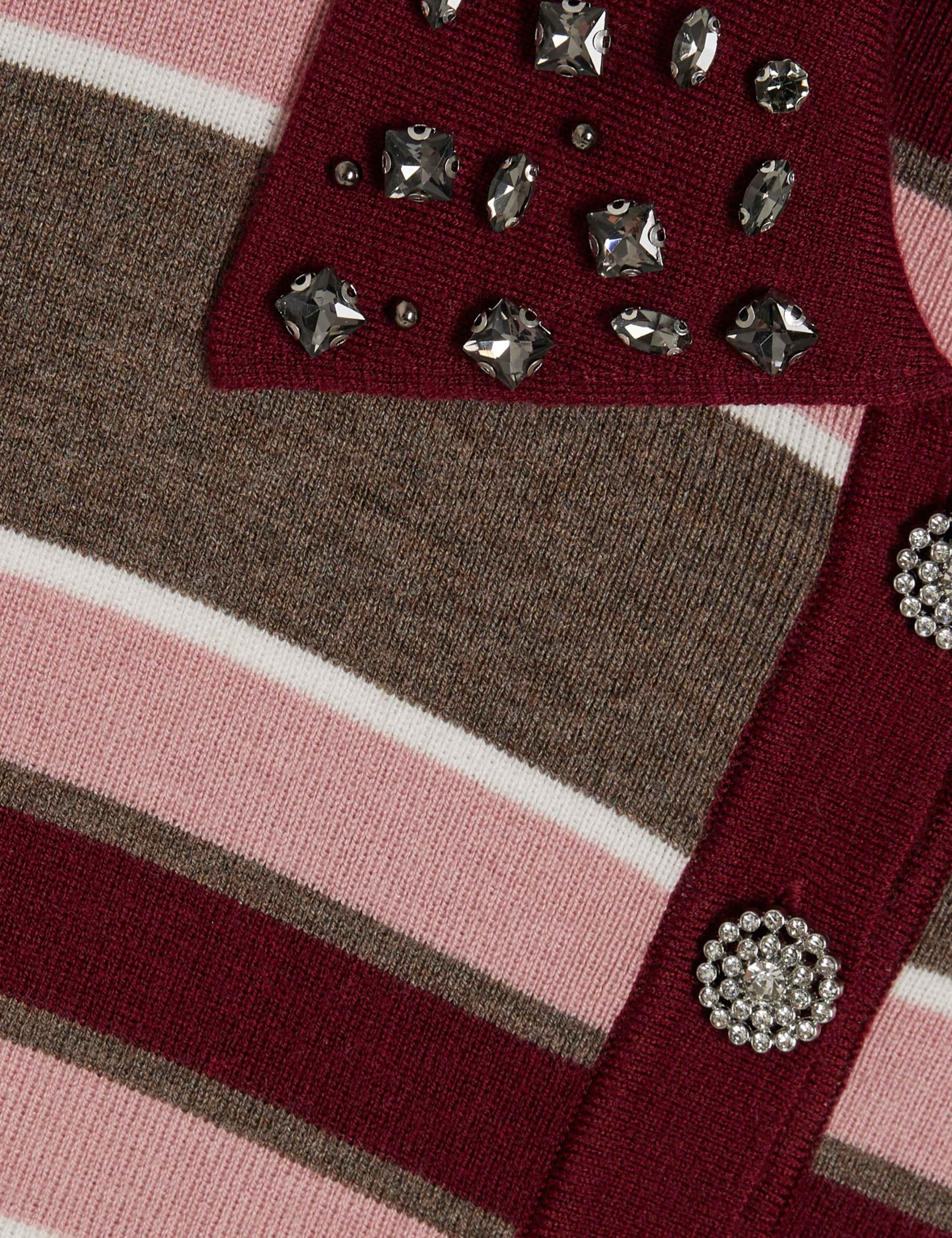 Striped Embellished Polo Shirt 3 of 6