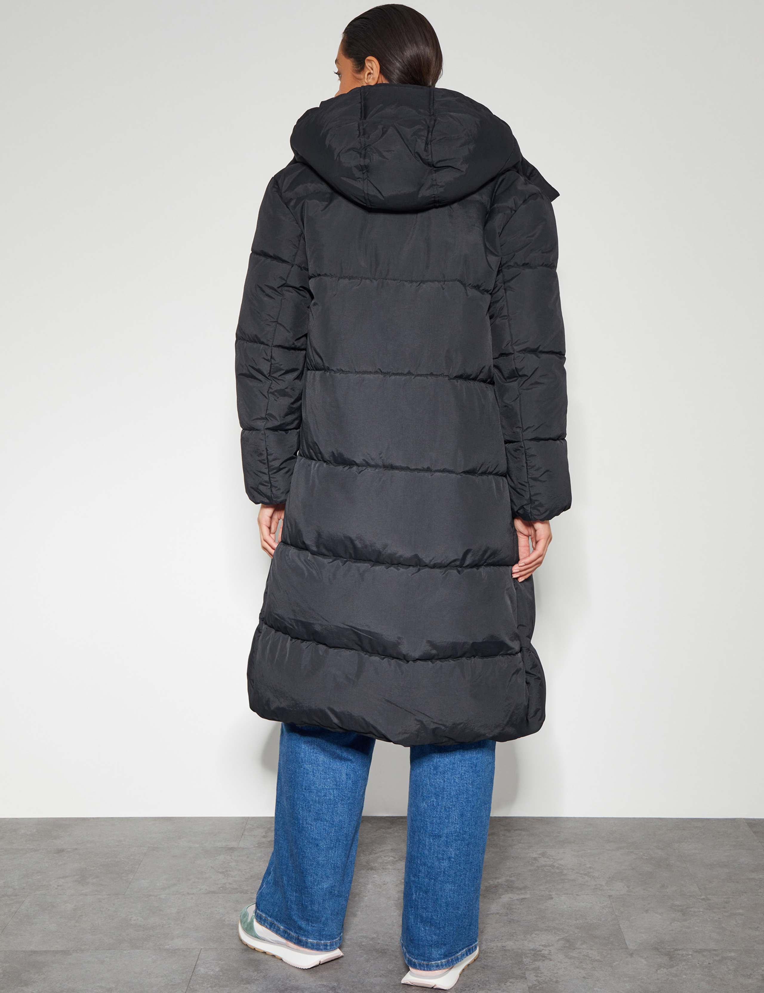 Hooded Longline Puffer Coat 3 of 5