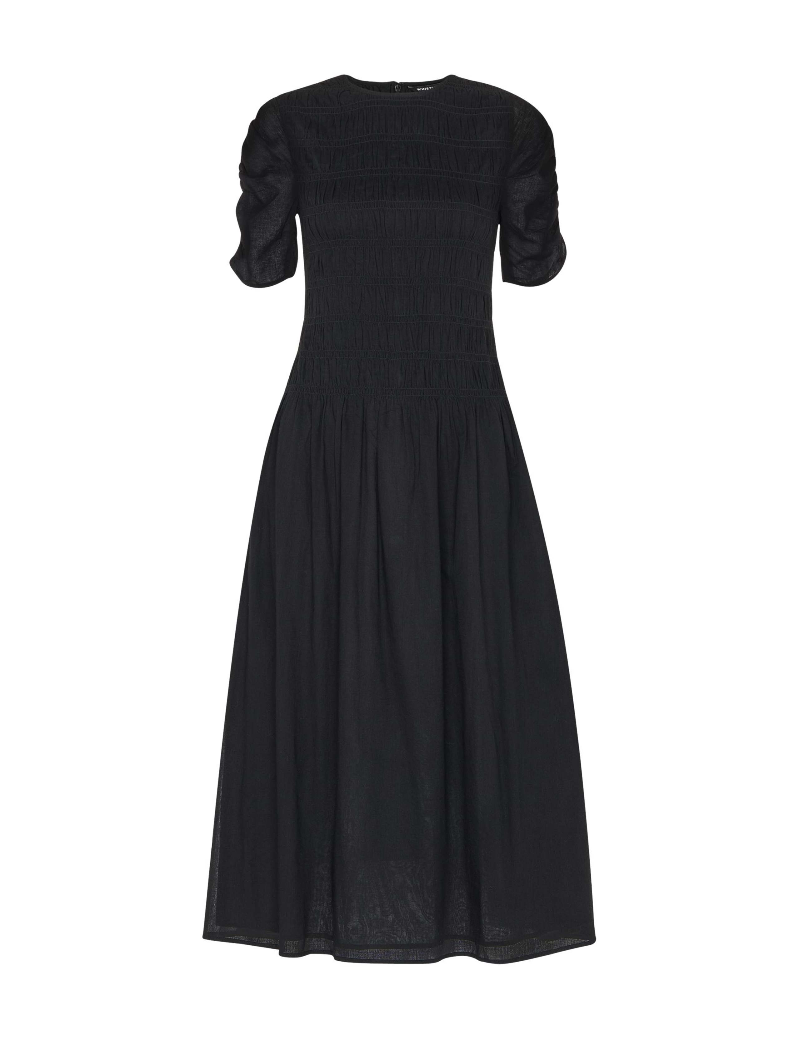 Pure Cotton Smocked Midi Skater Dress 2 of 4