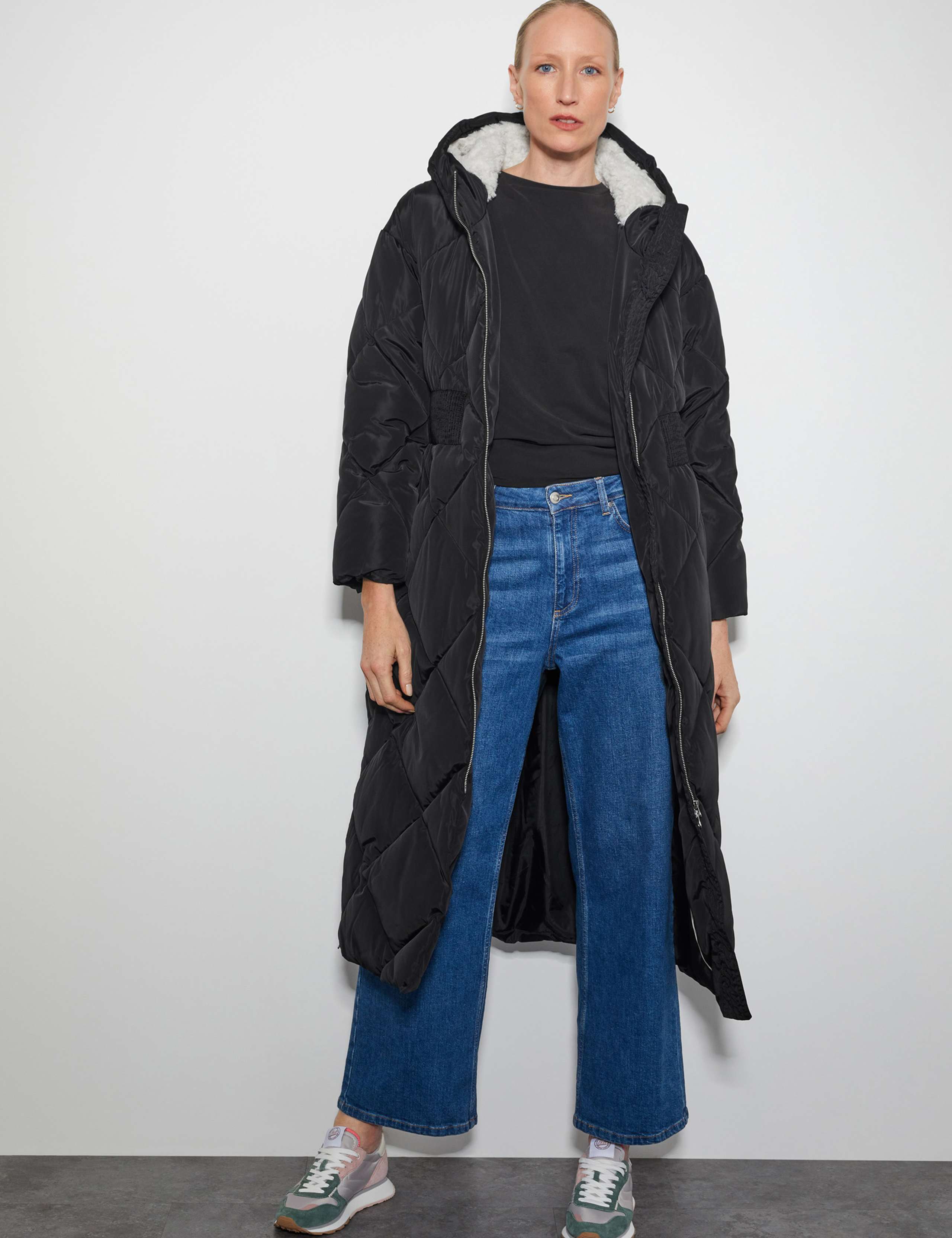 Hooded Longline Puffer Coat 1 of 5