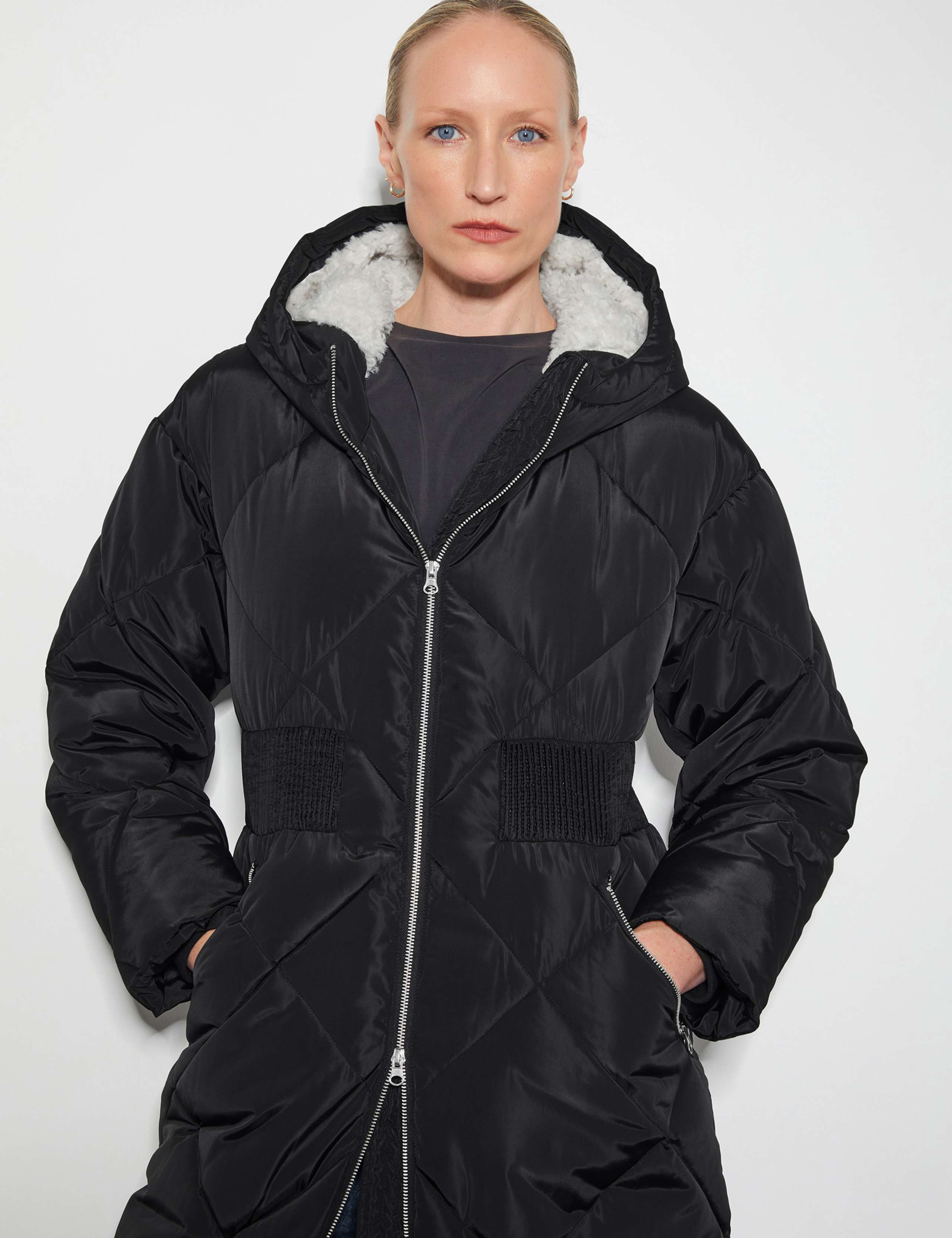 Hooded Longline Puffer Coat 4 of 5