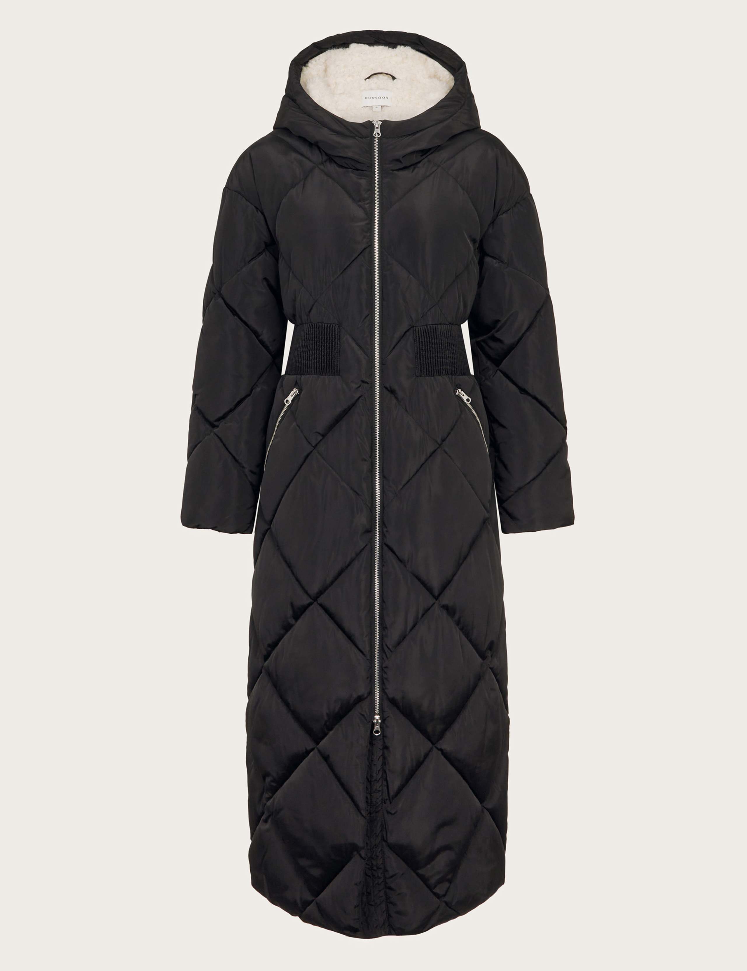 Hooded Longline Puffer Coat 2 of 5