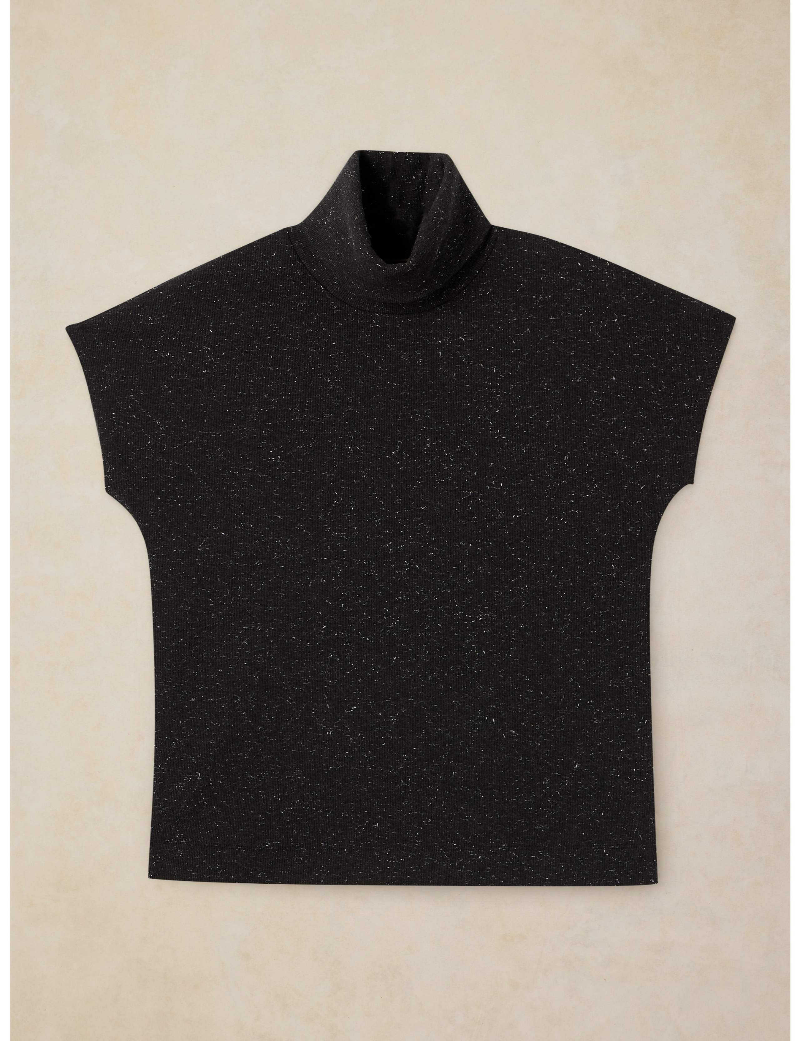 Lola Cotton Rich Embellished Roll Neck Vest 2 of 6