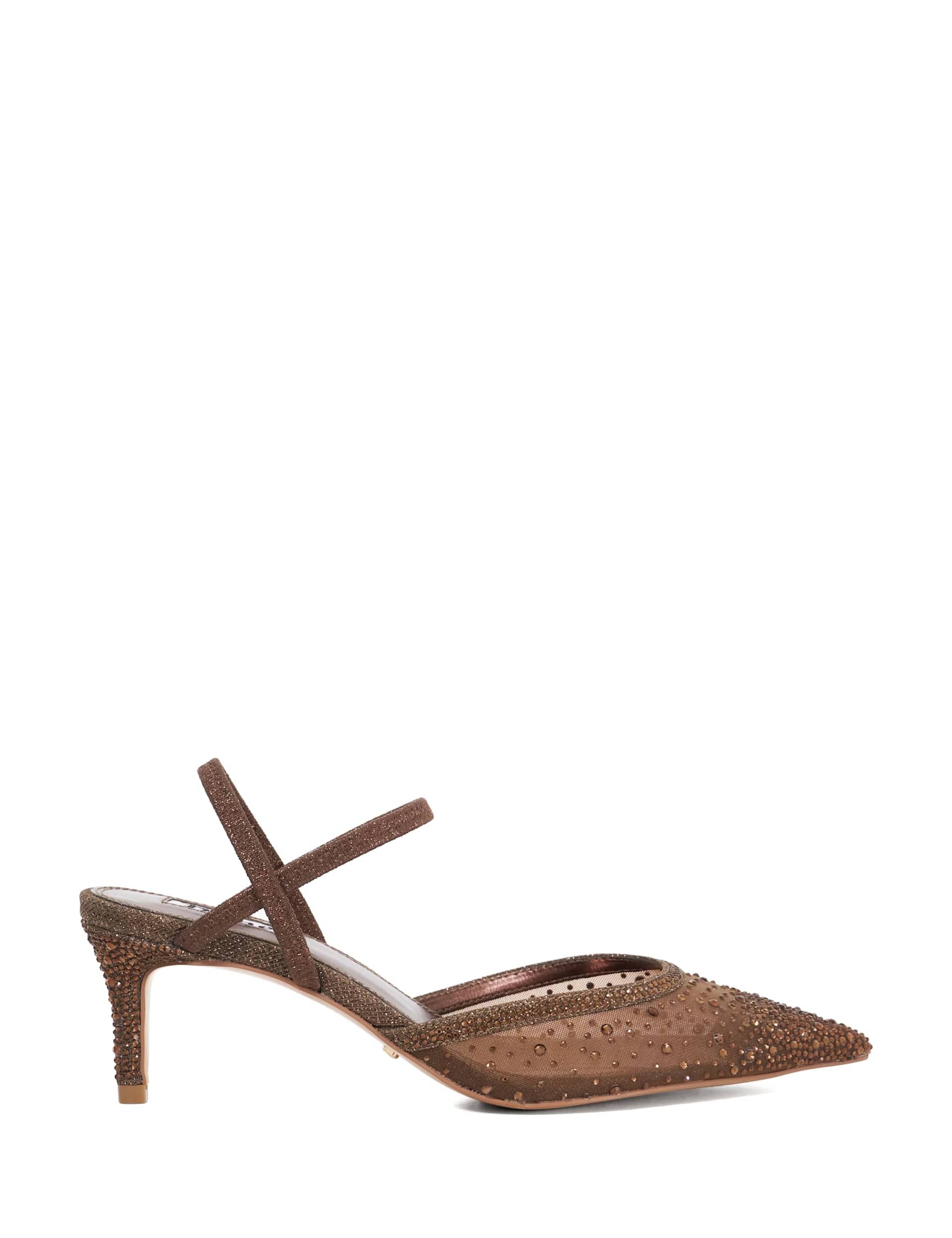 Sparkle Stiletto Heel Pointed Court Shoes 1 of 5