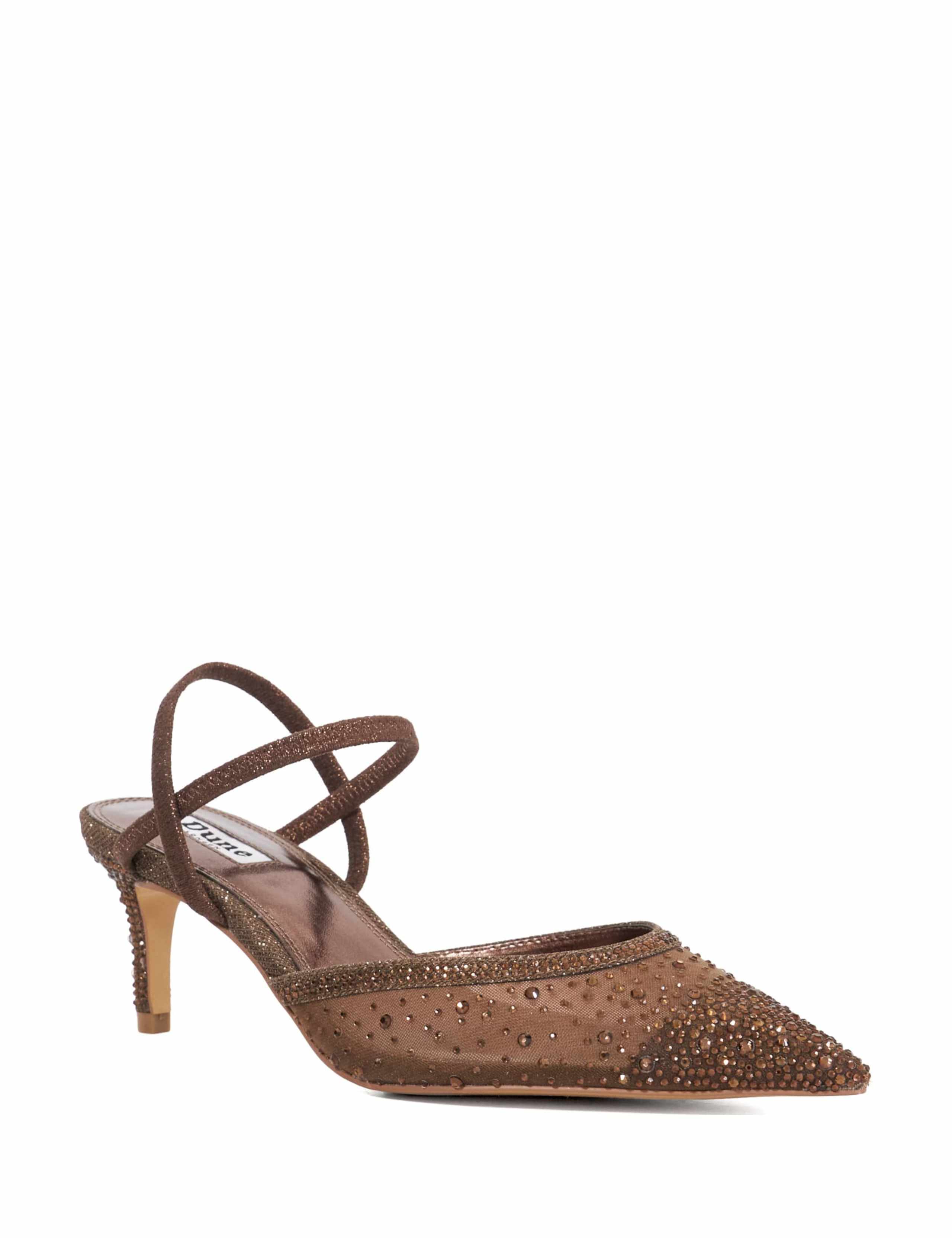 Sparkle Stiletto Heel Pointed Court Shoes 3 of 5