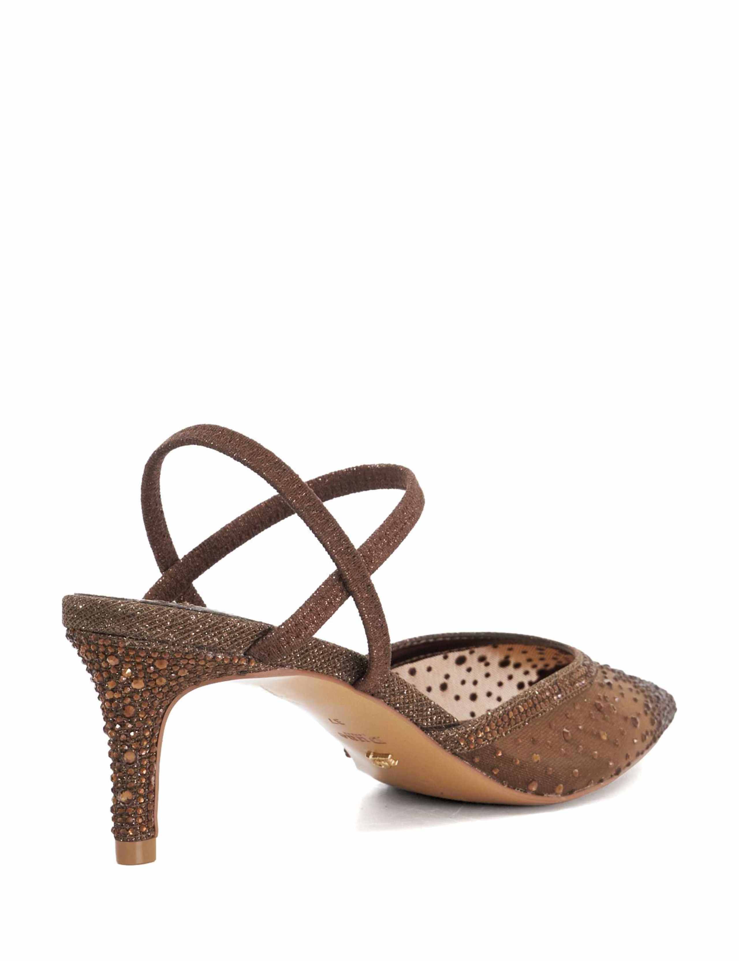 Sparkle Stiletto Heel Pointed Court Shoes 4 of 5