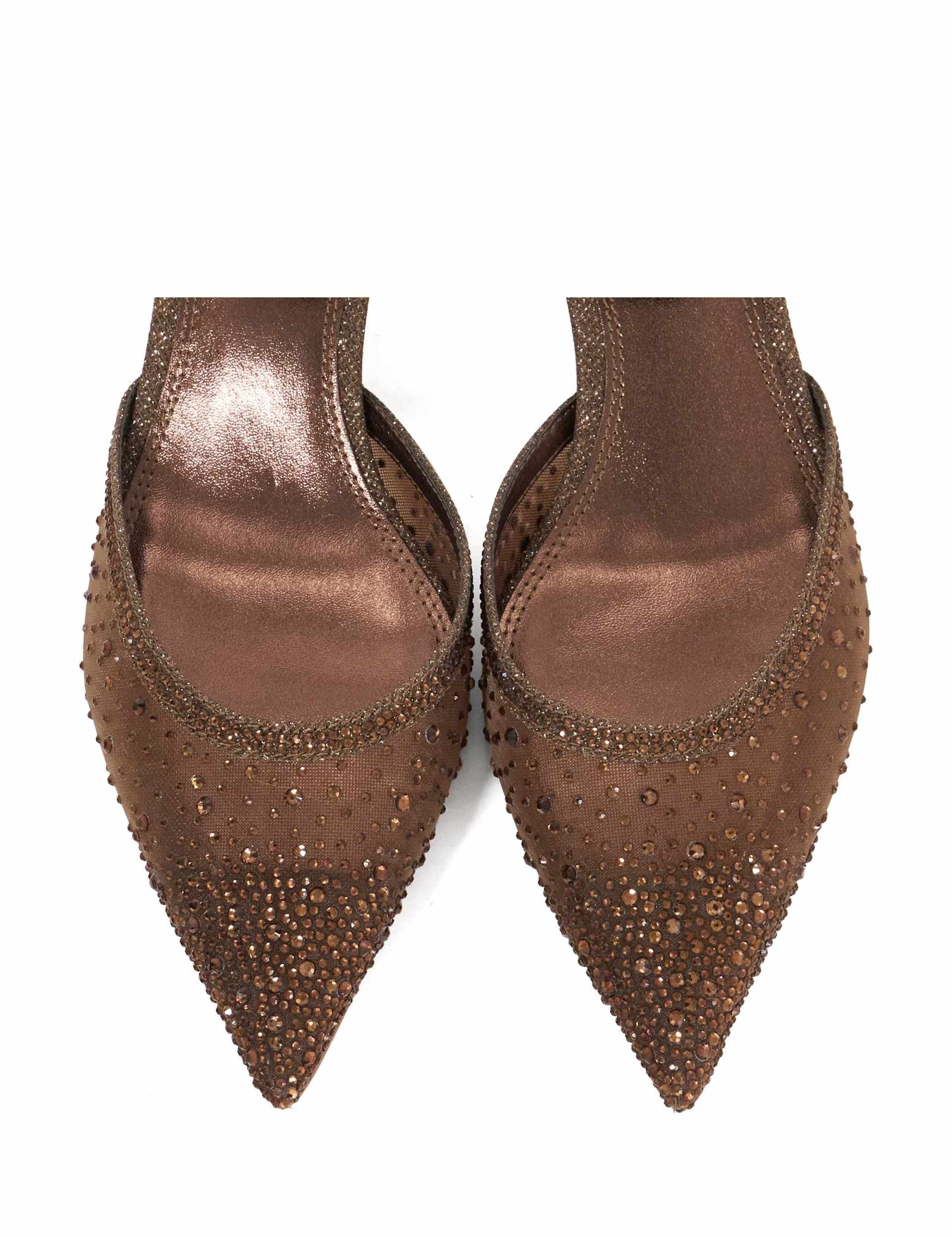 Sparkle Stiletto Heel Pointed Court Shoes 5 of 5