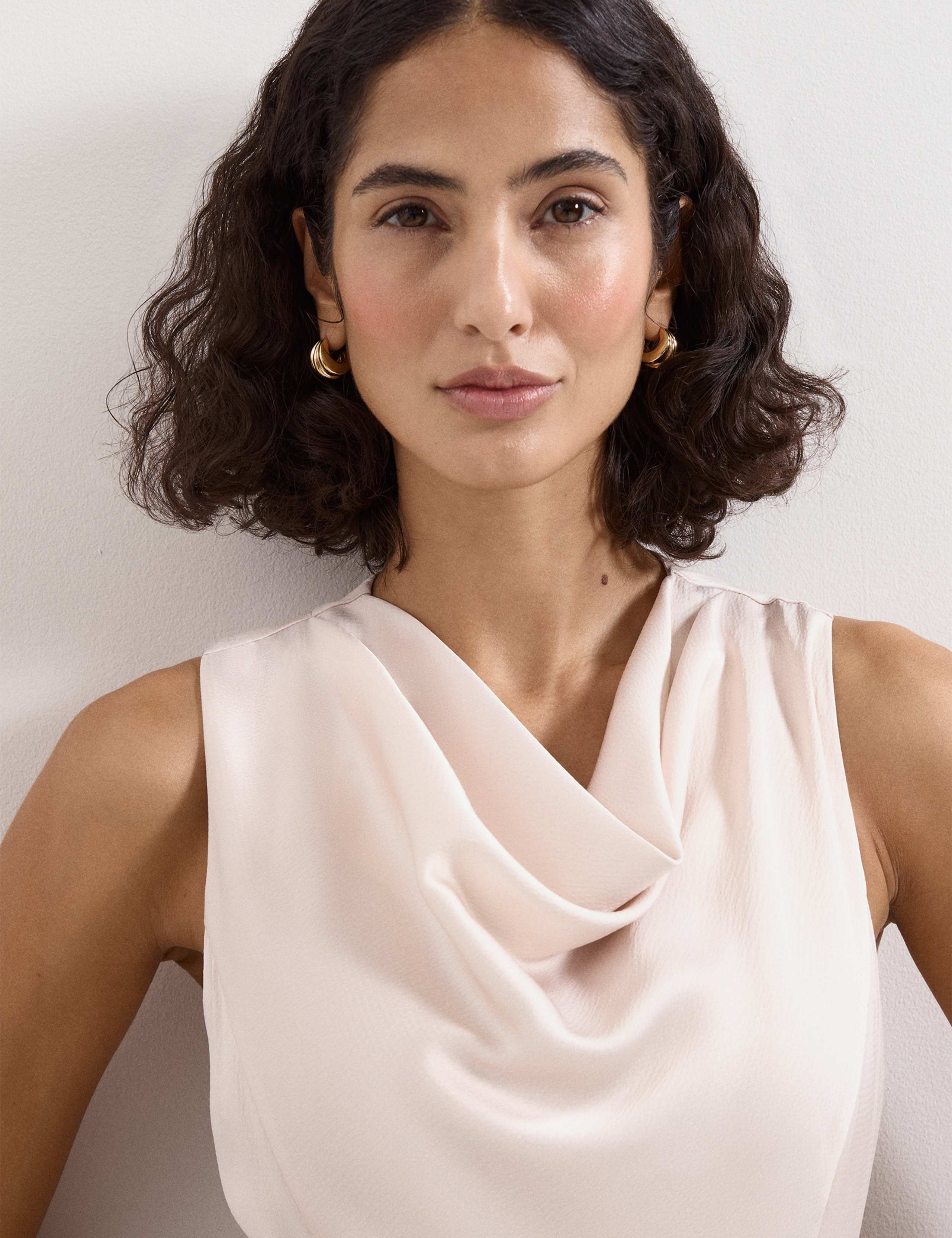 Ombre Cowl Neck Maxi Waisted Dress 4 of 7