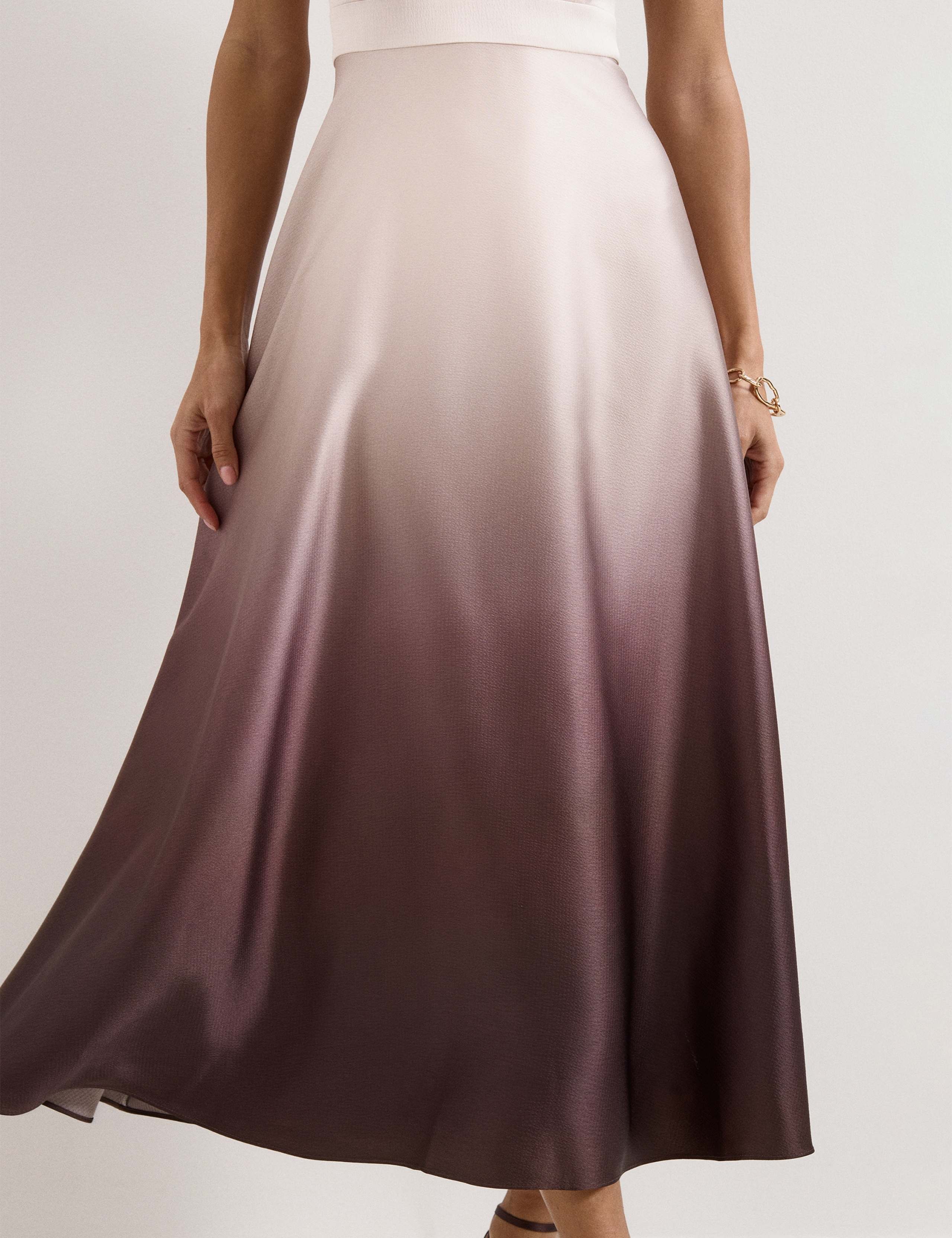 Ombre Cowl Neck Maxi Waisted Dress 7 of 7