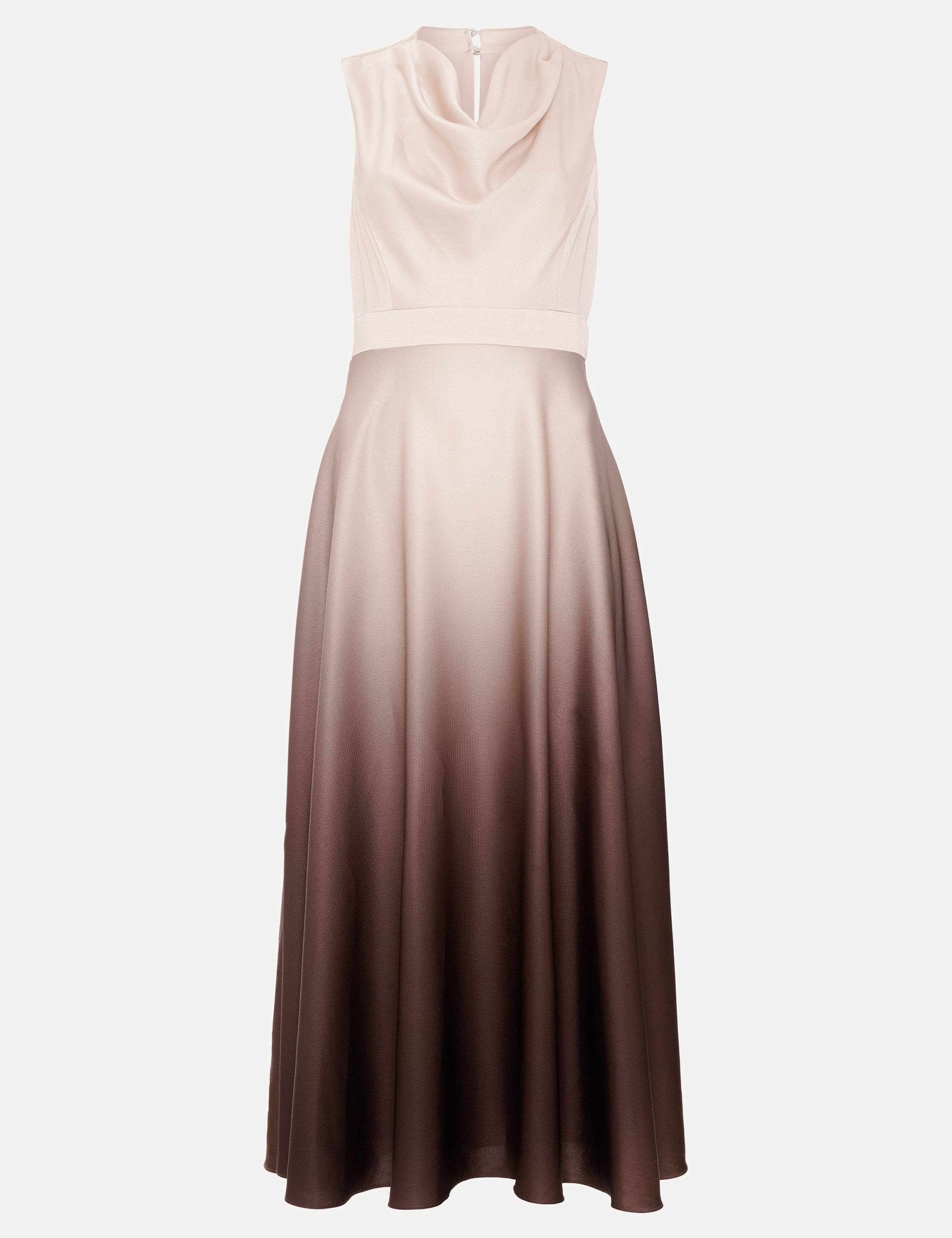 Ombre Cowl Neck Maxi Waisted Dress 2 of 7