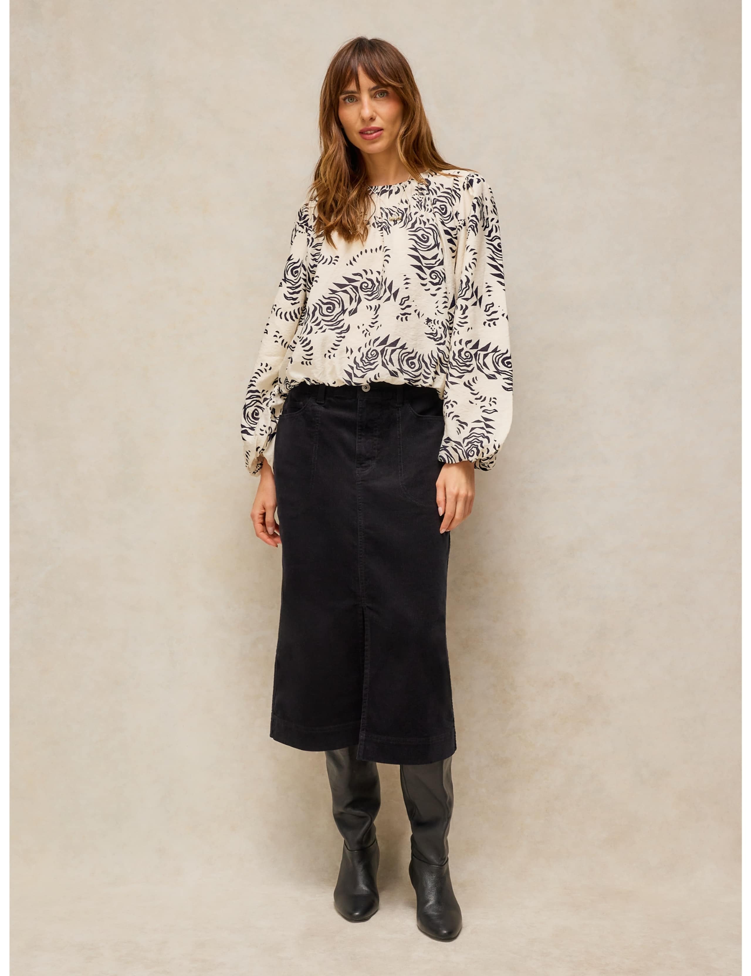 Lyra Printed Bubble Hem Top 4 of 6