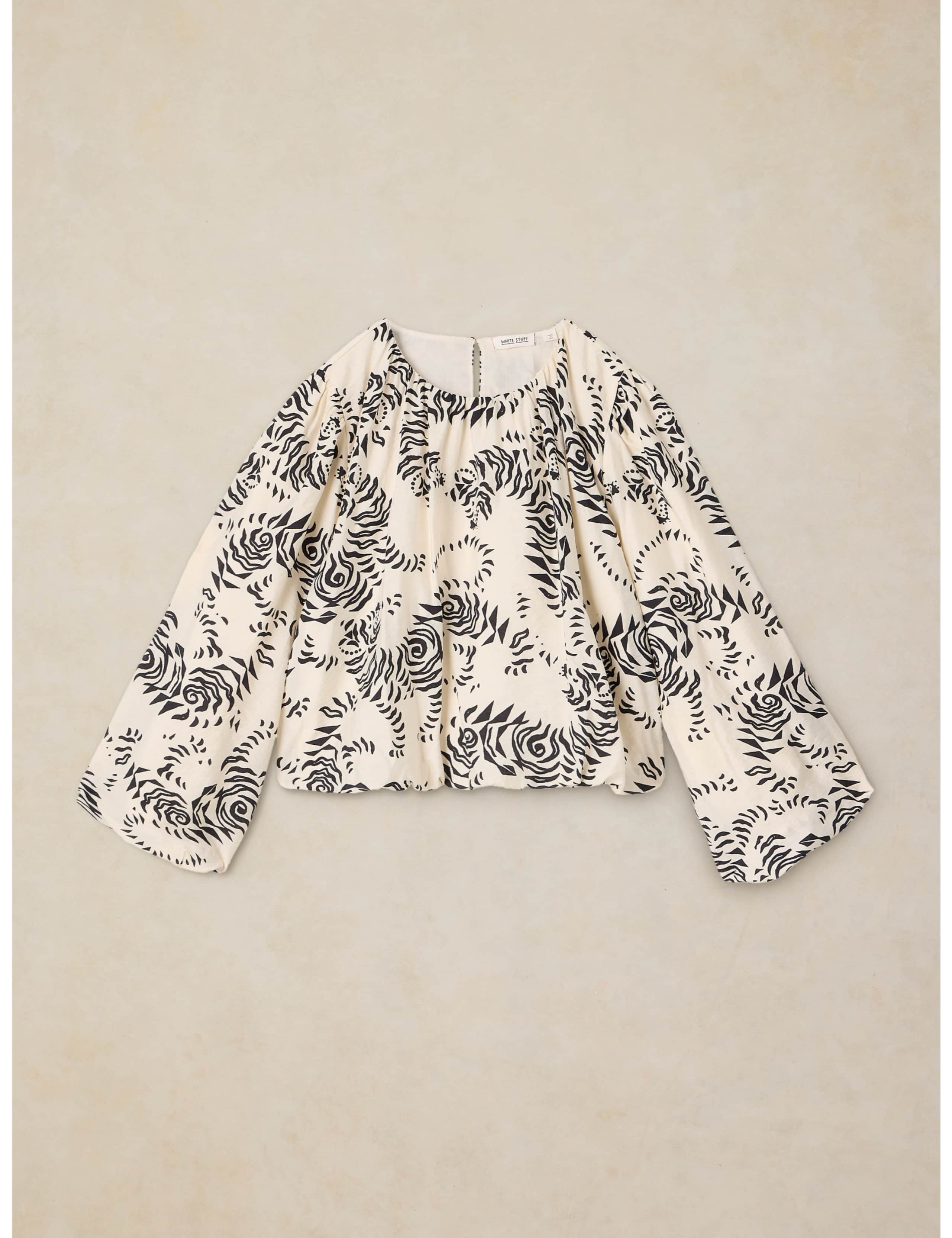 Lyra Printed Bubble Hem Top 2 of 6