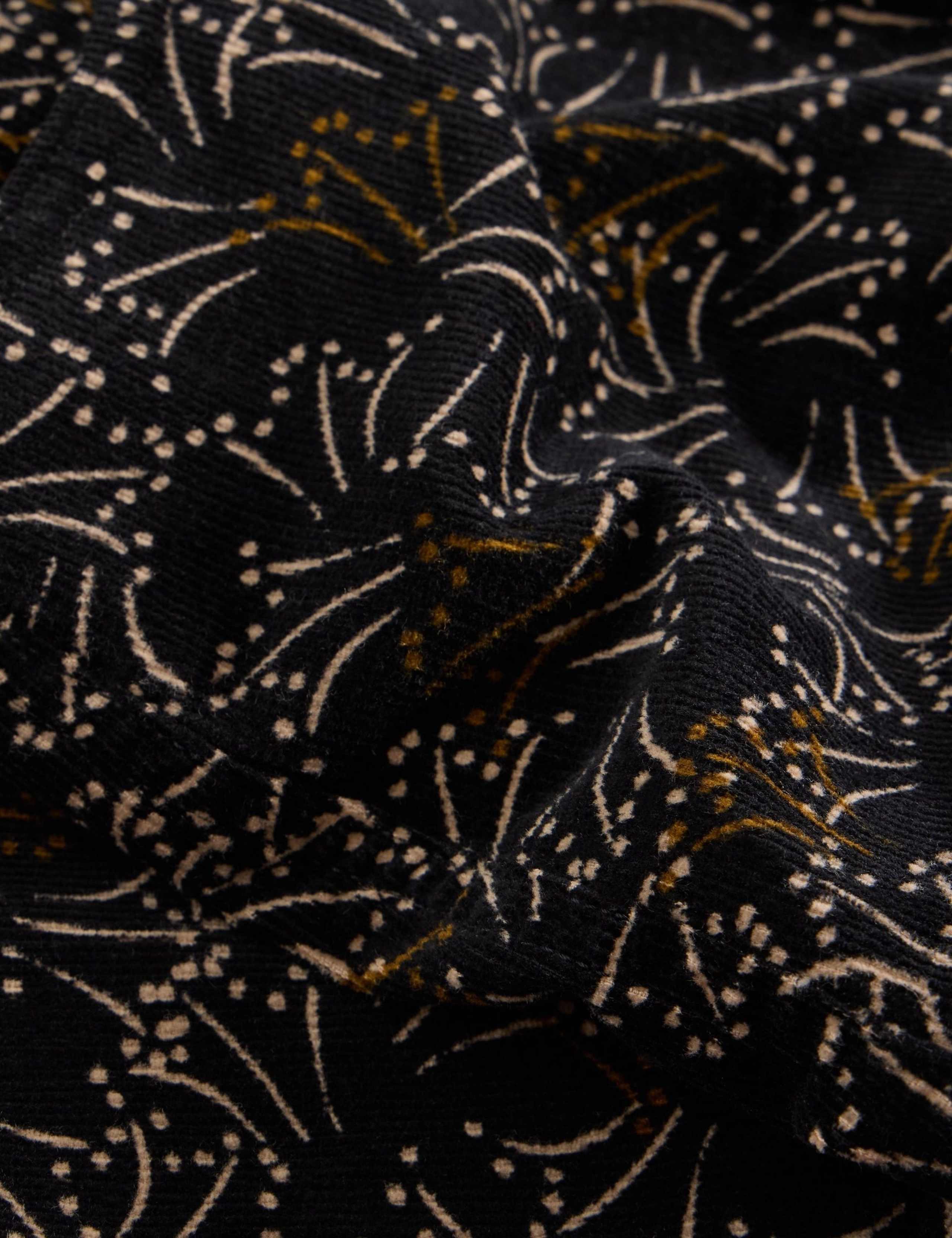 Cord Printed Midi A-Line Skirt 4 of 6