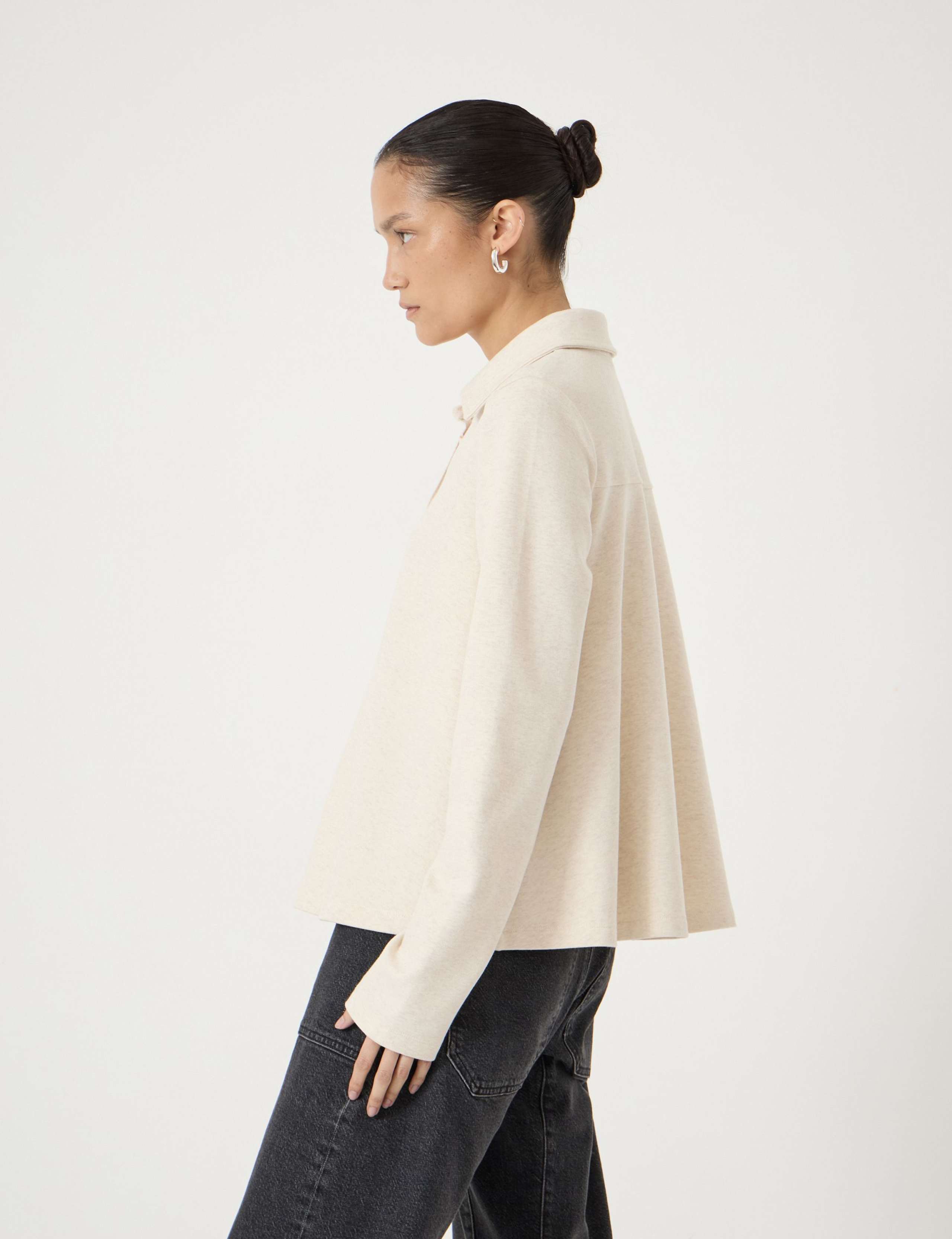 Cotton Blend Polo Top 4 of 6