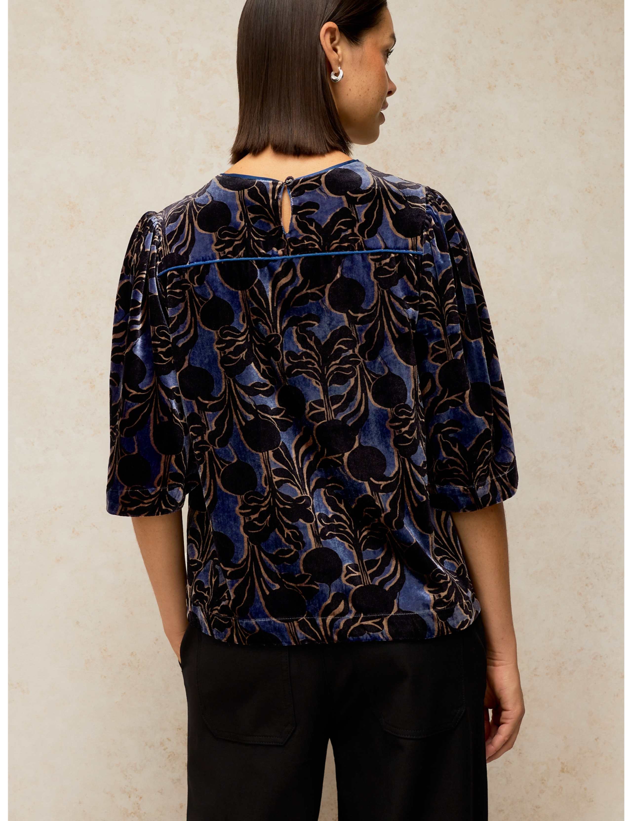 Nova Velvet Printed Shell Top 3 of 6