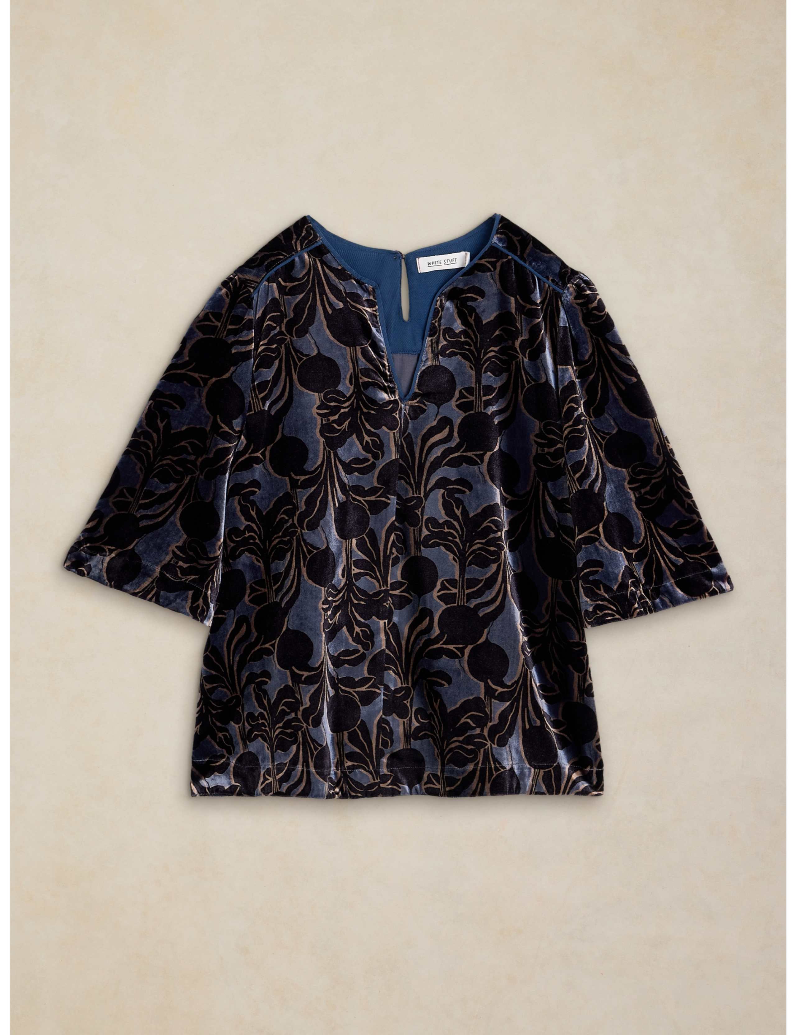 Nova Velvet Printed Shell Top 2 of 6
