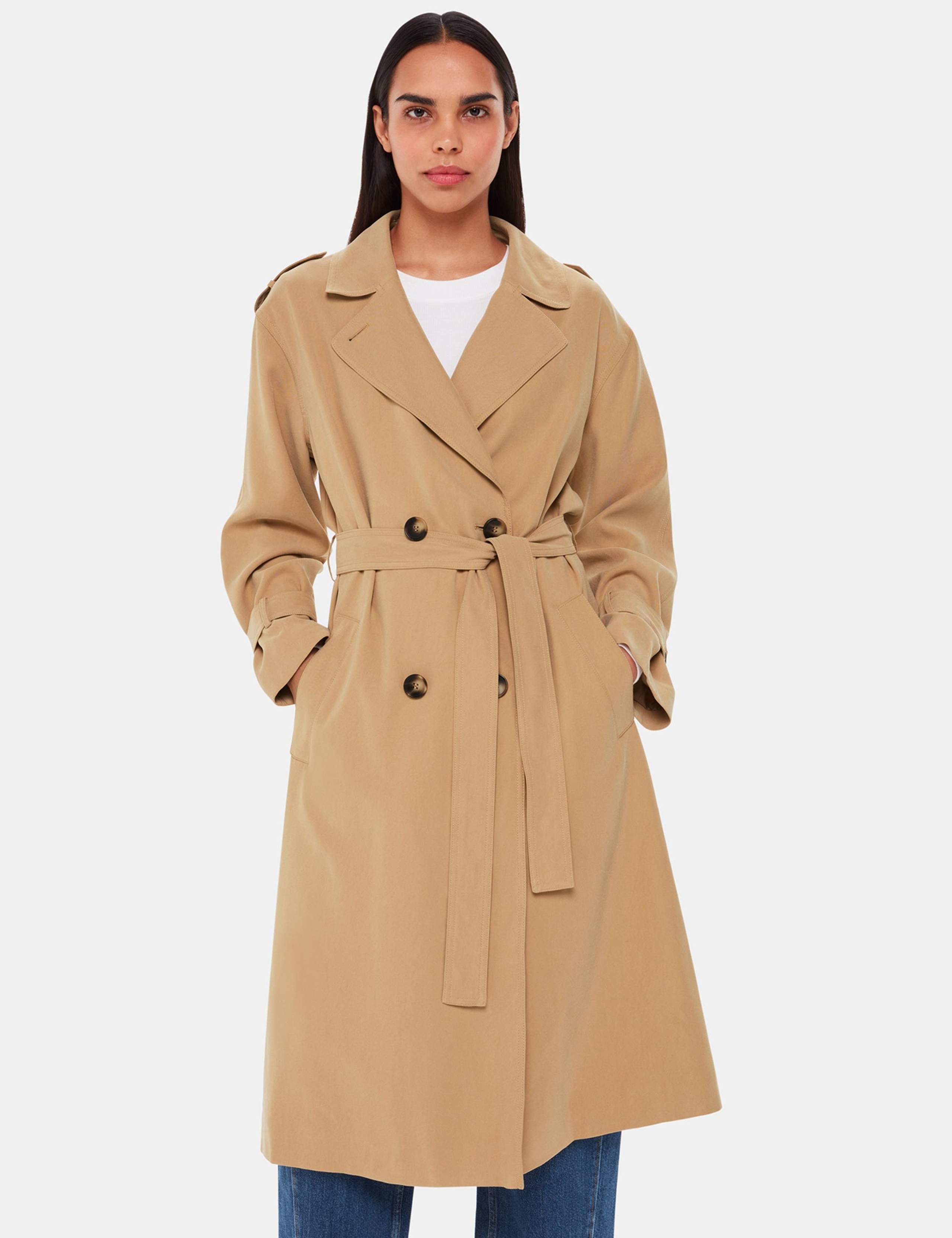 Riley Belted Longline Trench Coat 3 of 4