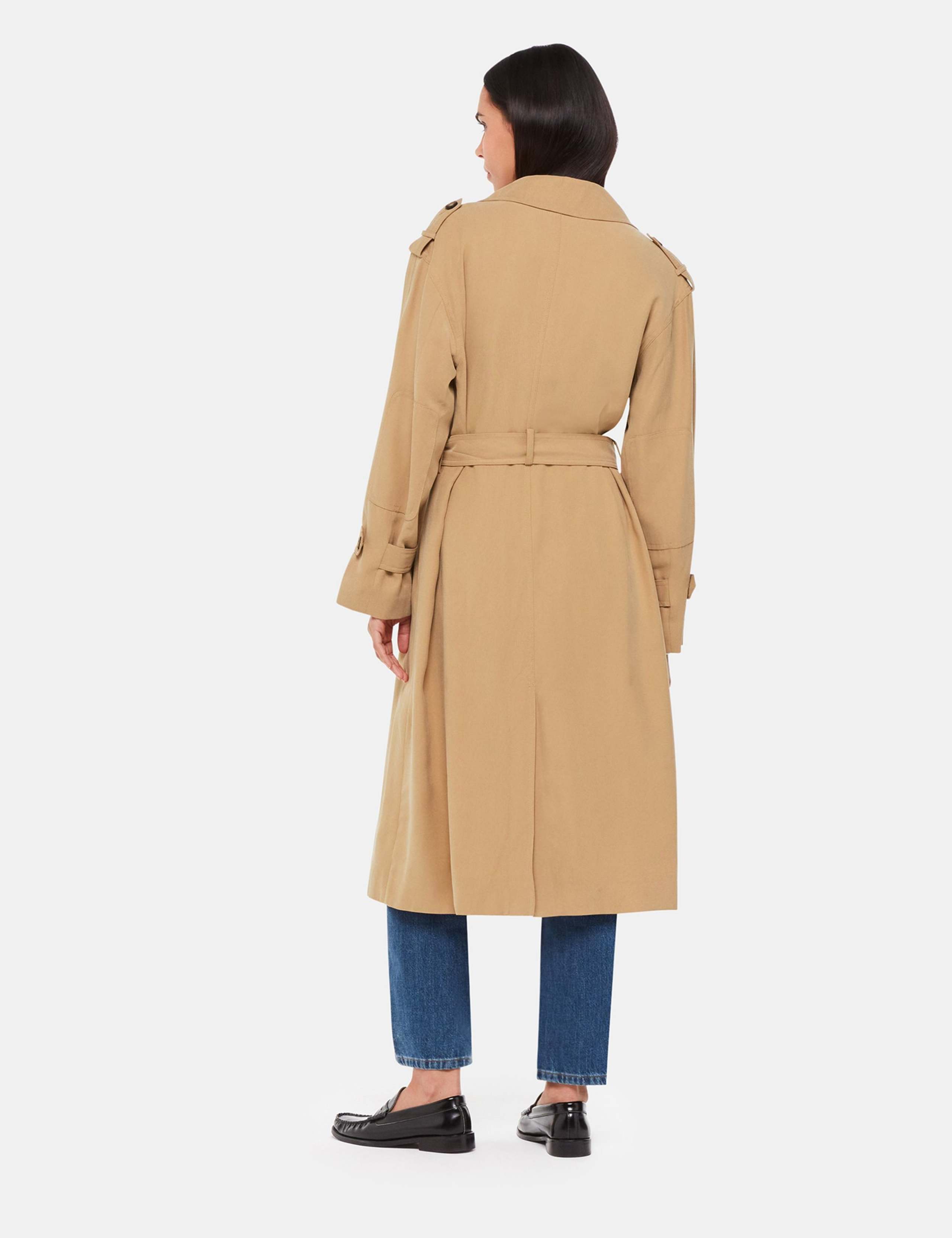 Riley Belted Longline Trench Coat 4 of 4