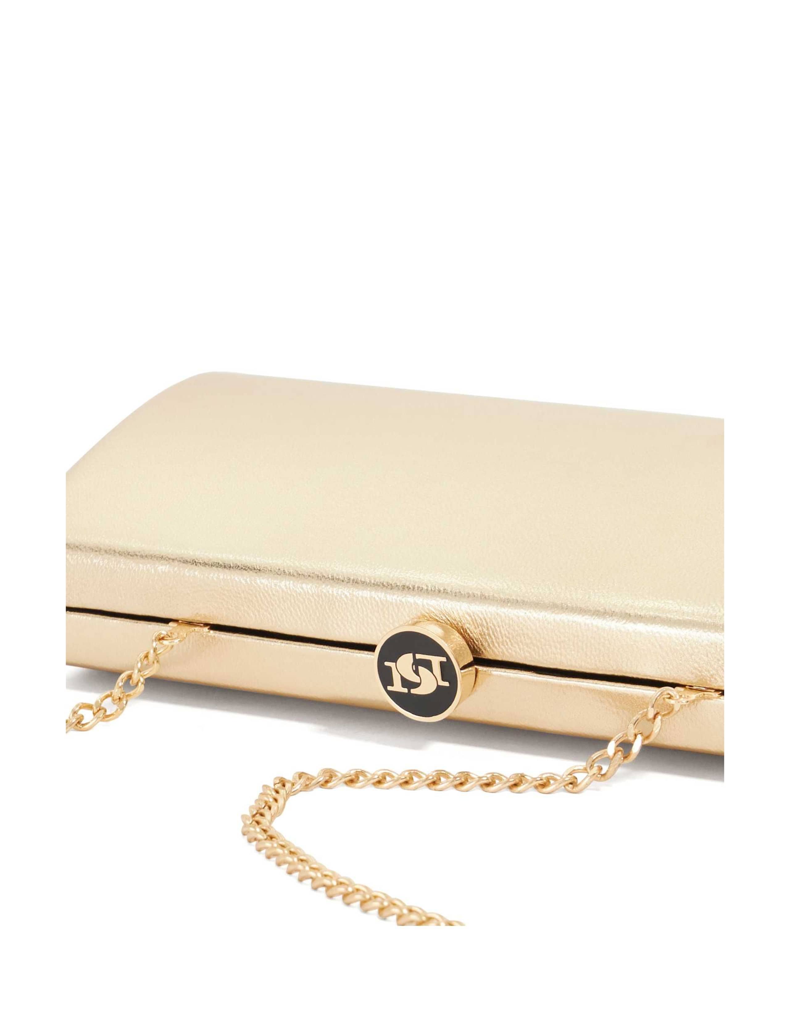 Leather Tear Drop Clutch Bag 3 of 6