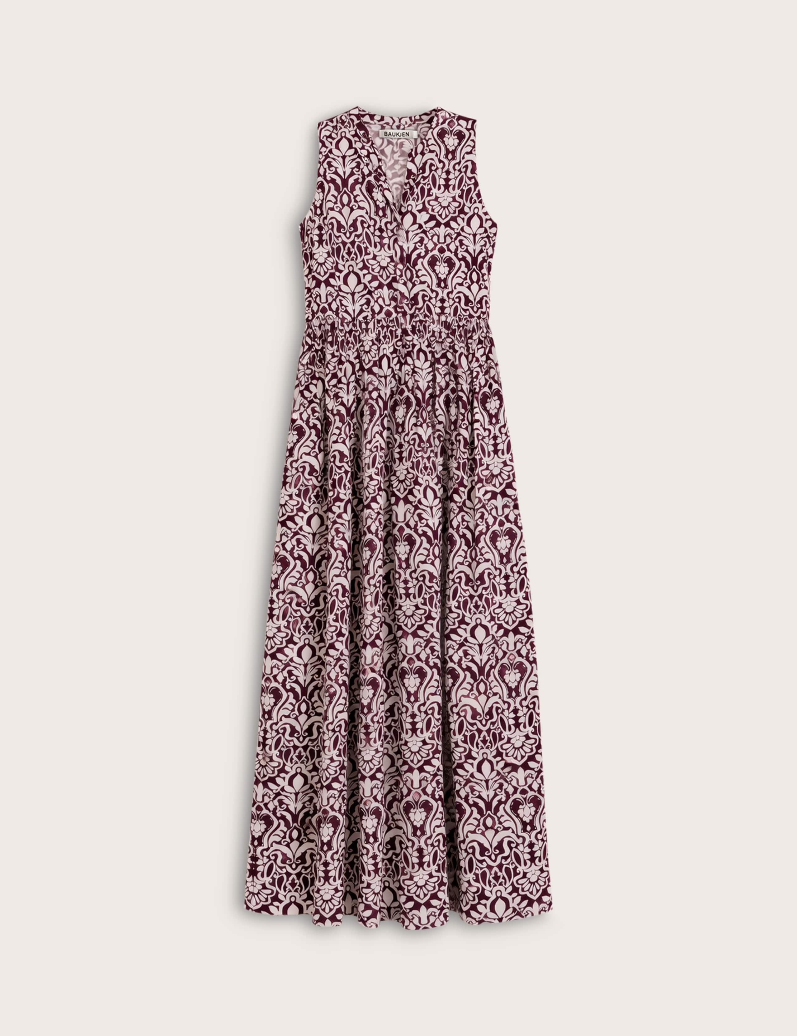 Printed Sleeveless Midi Tiered Dress 2 of 6