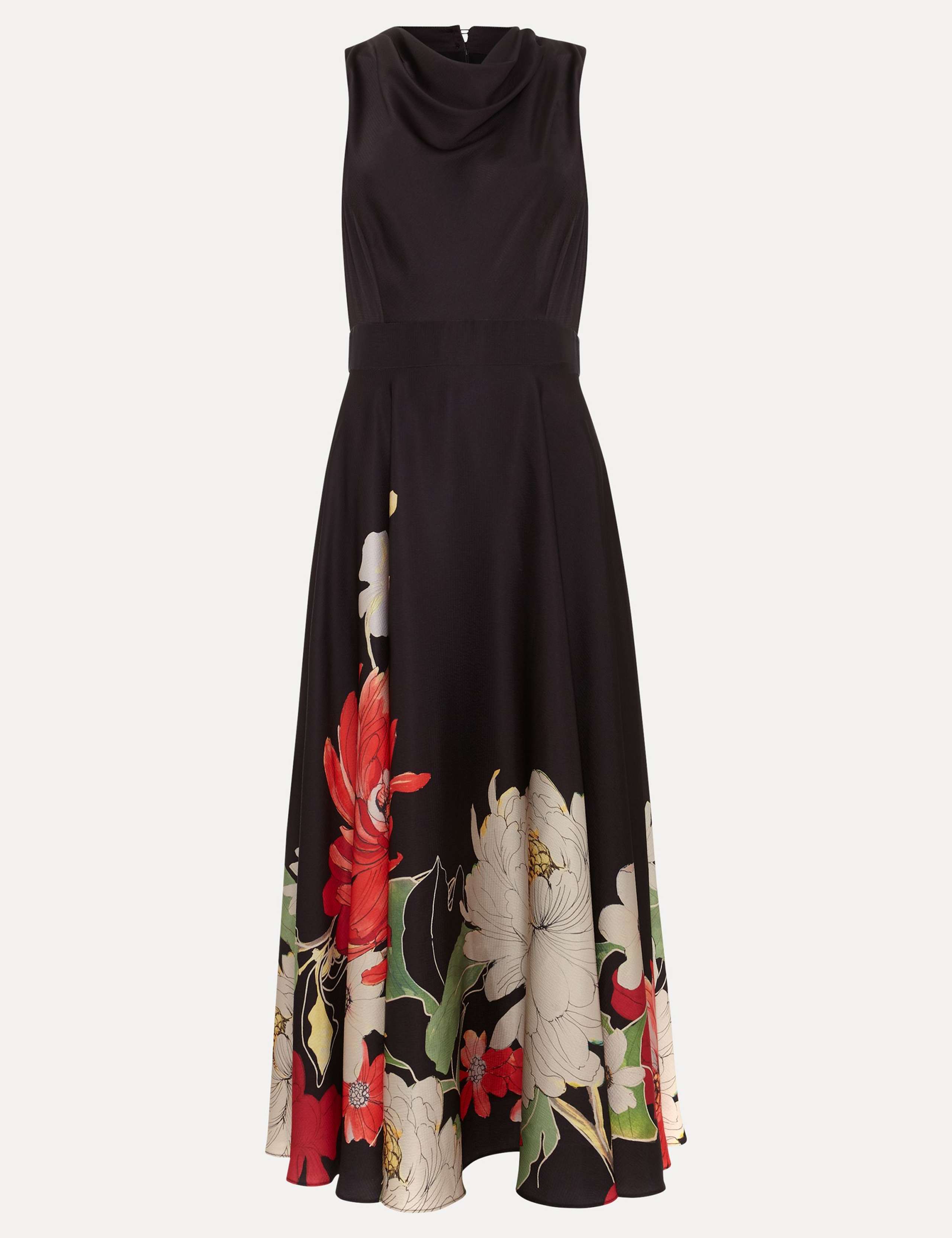Floral Cowl Neck Midaxi Skater Dress 2 of 7