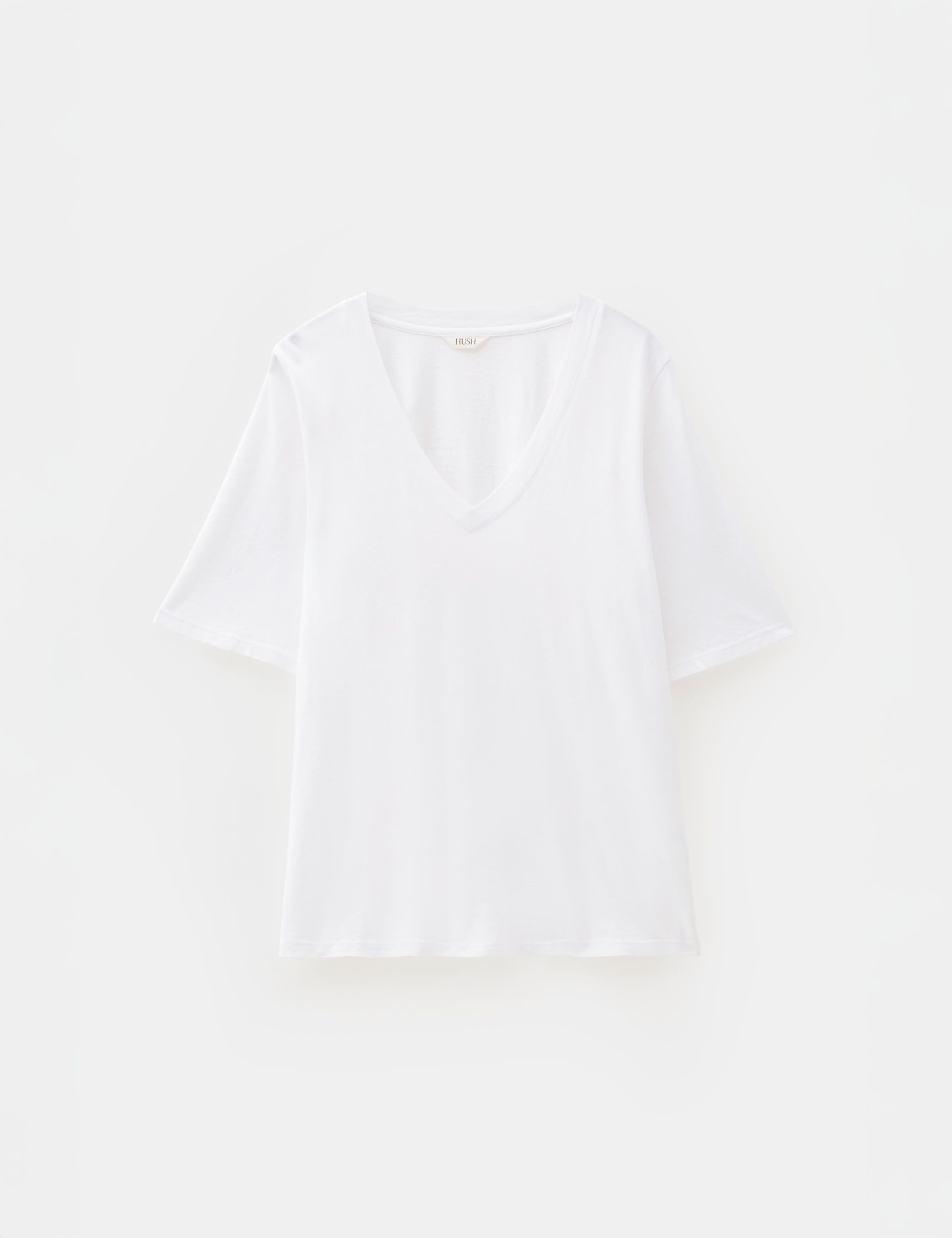 Cotton Rich V-Neck T-Shirt 2 of 5